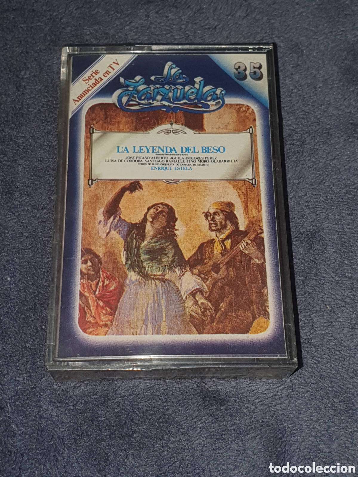Casetes antiguos: CT2. La Zarzuela 35, La Leyenda Del Beso, Nuevo, Precintado Original, Sin Estrenar Ni Usar.