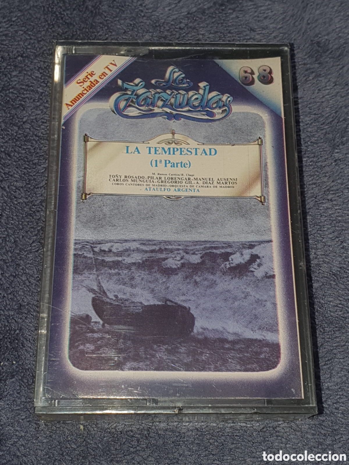 Casetes antiguos: CT2. La Zarzuela 68, La Tempestad 1&ordf; Parte, Nuevo, Precintado Original, Sin Estrenar Ni Usar.