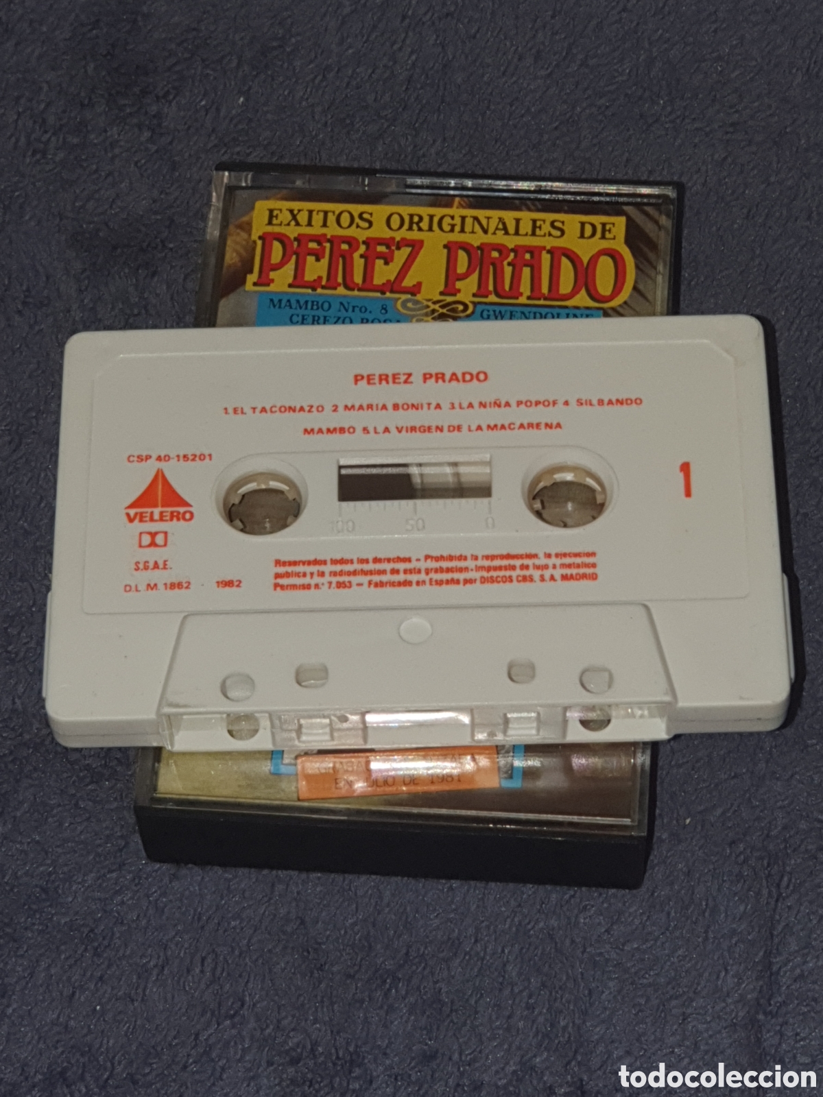 Casetes antiguos: CT2.Cinta, Caset, &Eacute;xitos Originales De P&eacute;rez Prado, De 2&ordf; Mano. - Foto 2