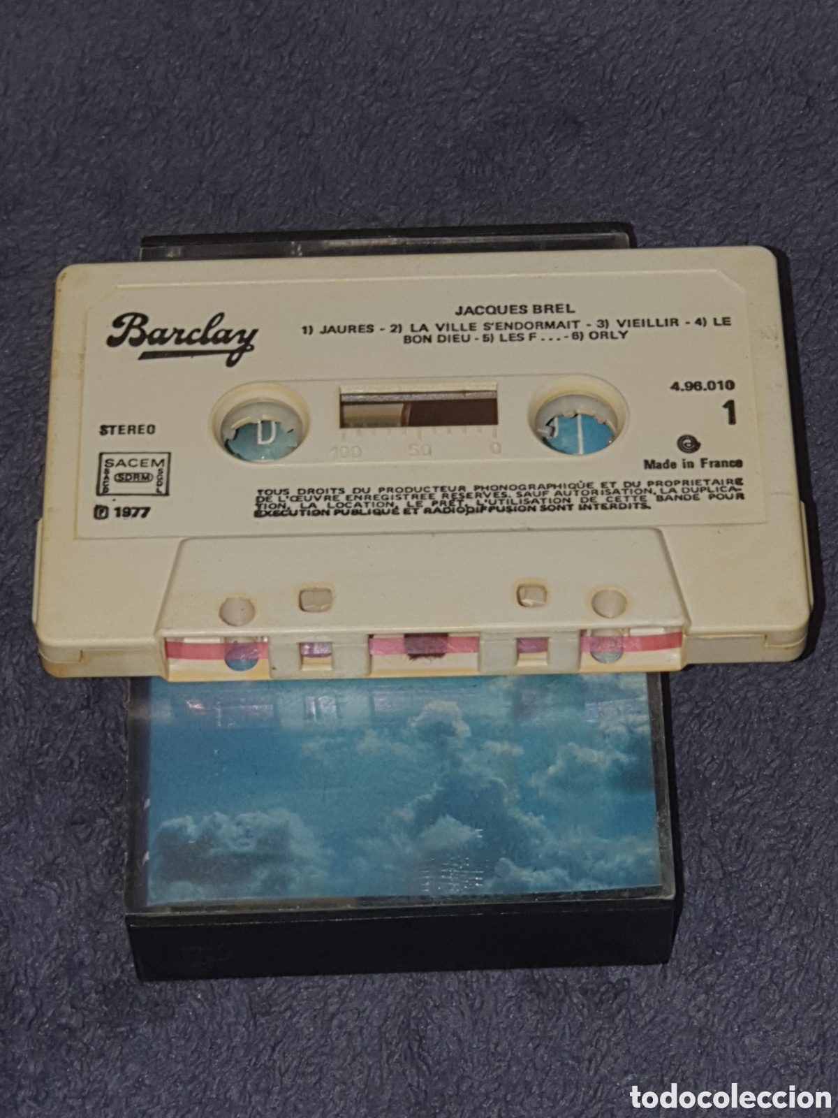 Casetes antiguos: CT3.Cinta, Caset, Jacques Brel - Brel, 1977, De 2&ordf; Mano. - Foto 2