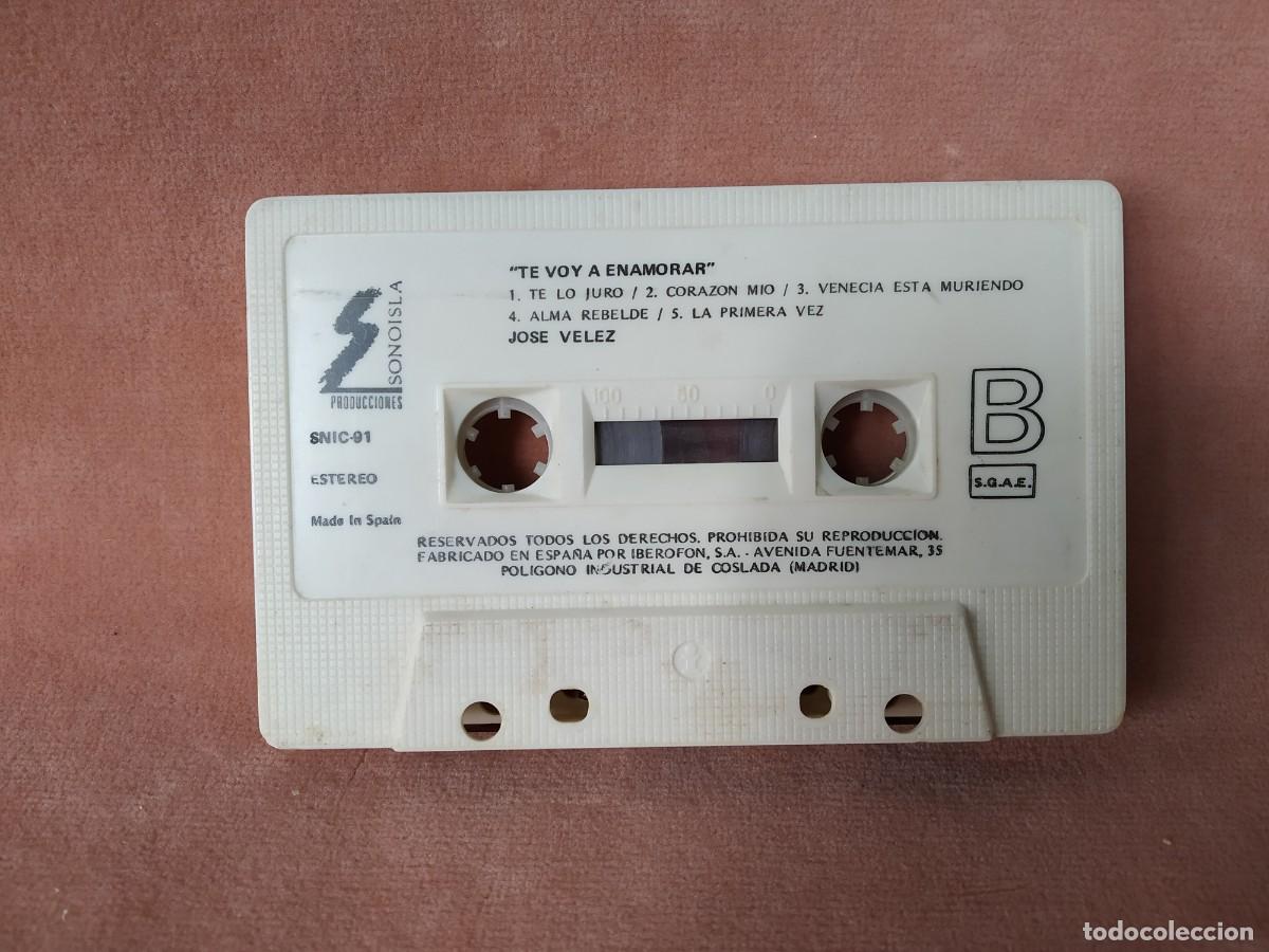 Casetes antiguos: JOS&Eacute; VELEZ. TE VOY A ENAMORAR. SONOISLA. 1991 - Foto 6
