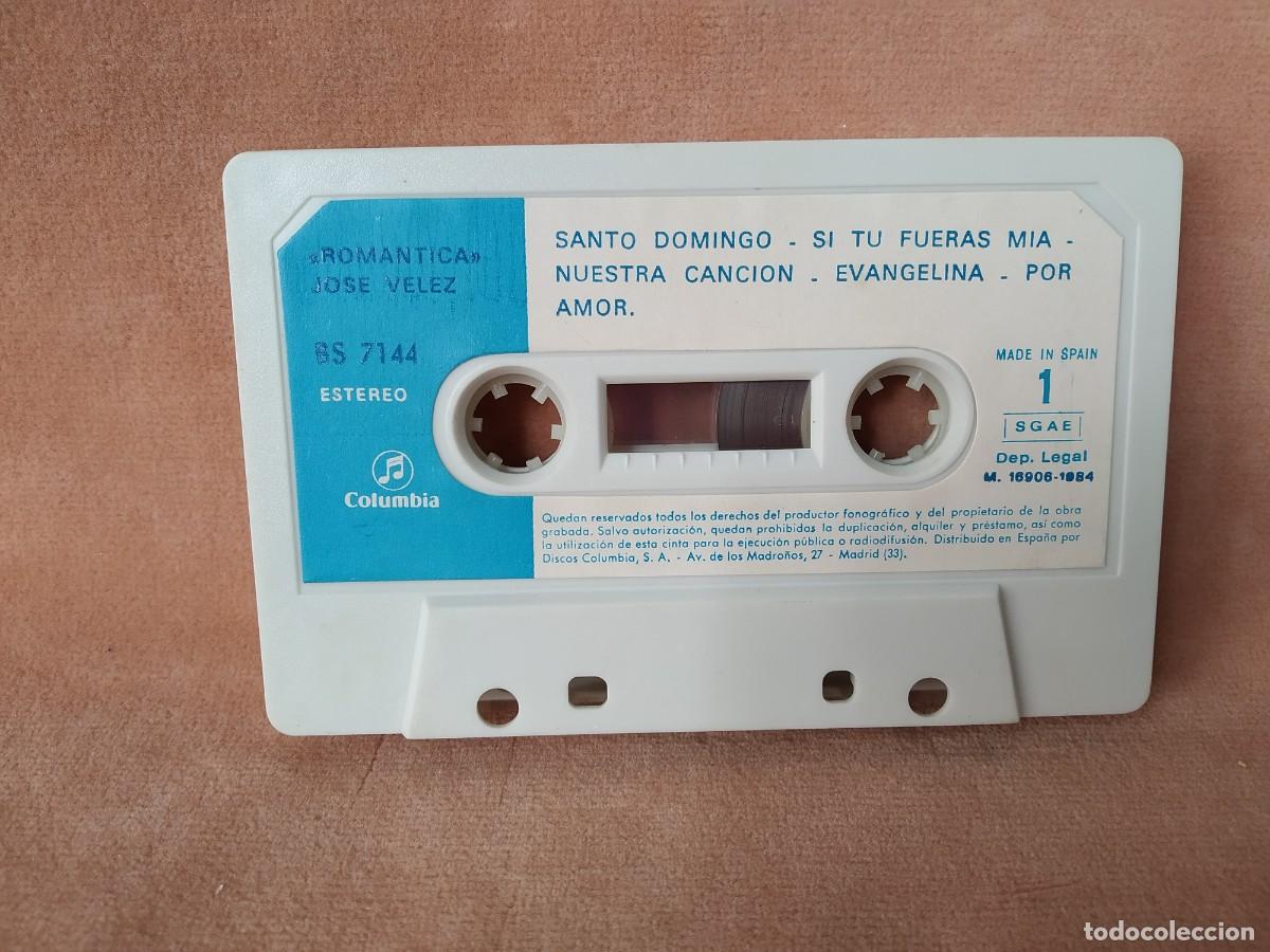 Casetes antiguos: JOSE VELEZ - ROMANTICA - COLUMBIA 1984 - CASETE - Foto 6