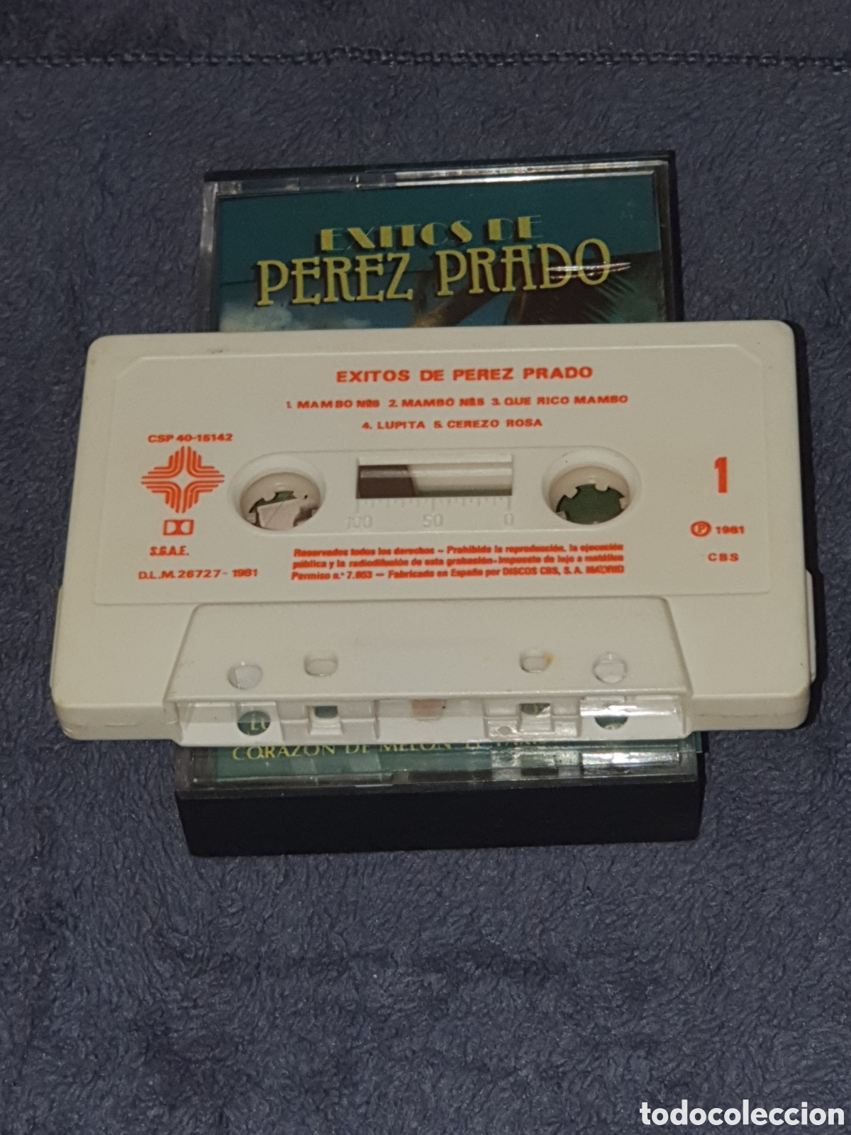 Casetes antiguos: CT3.Cinta, Caset, &Eacute;xitos De P&eacute;rez Prado, 1981, De 2&ordf; Mano. - Foto 2