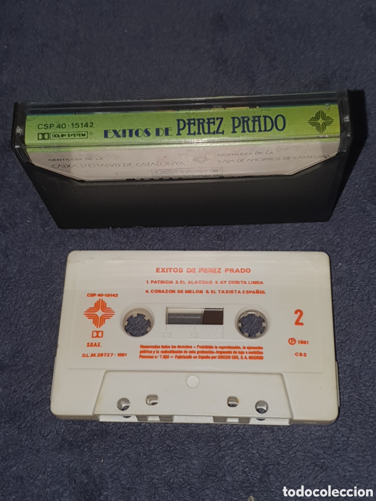 Casetes antiguos: CT3.Cinta, Caset, &Eacute;xitos De P&eacute;rez Prado, 1981, De 2&ordf; Mano. - Foto 3