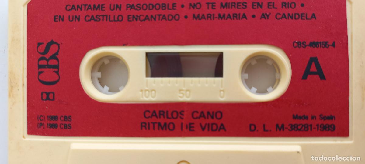 Casetes antiguos: Carlos Cano. Ritmo de la vida. 1989 CBS. .CASSETTE - Foto 3