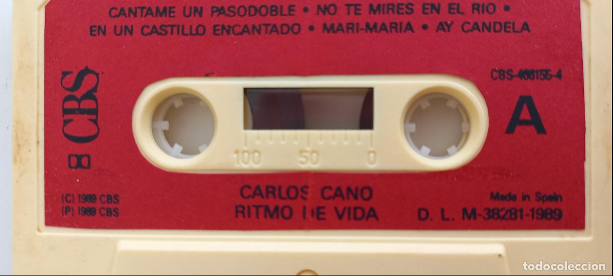 Casetes antiguos: Carlos Cano. Ritmo de la vida. 1989 CBS. .CASSETTE - Foto 4