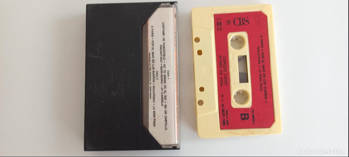 Casetes antiguos: Carlos Cano. Ritmo de la vida. 1989 CBS. .CASSETTE - Foto 5