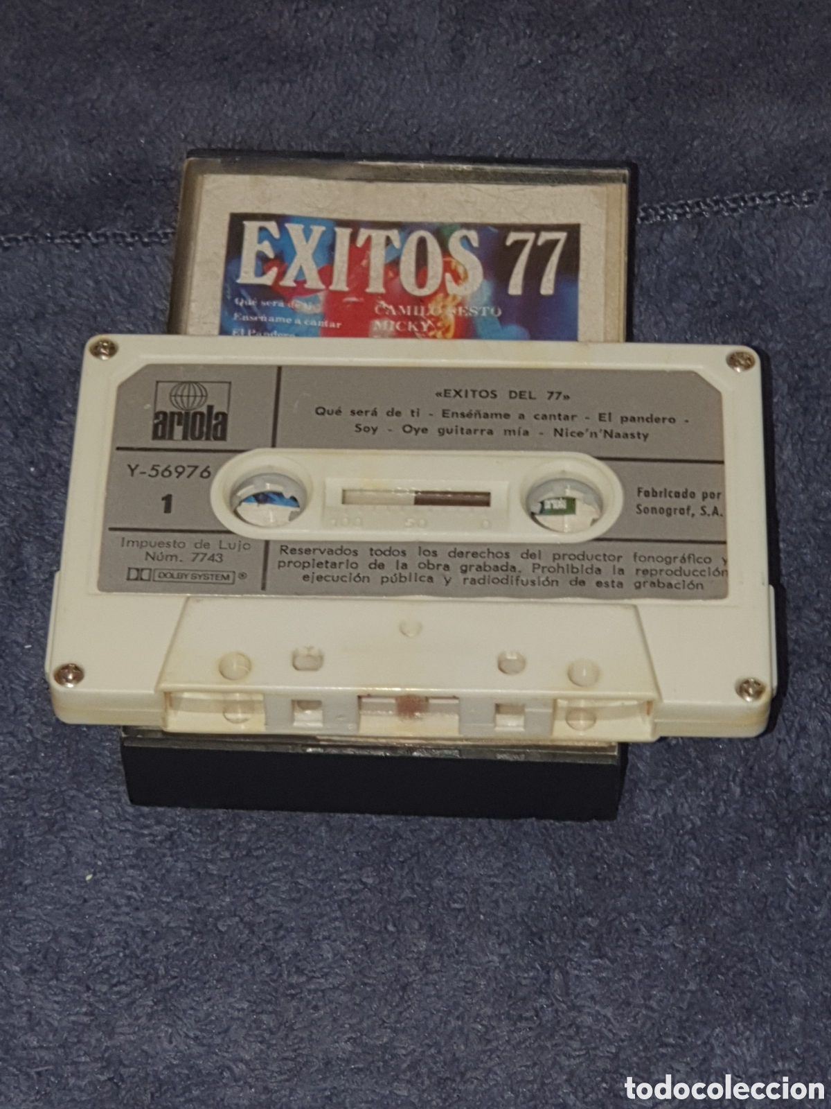 Casetes antiguos: CT5.Cinta, Caset, &Eacute;xitos Del 77, De 2&ordf; Mano. - Foto 2