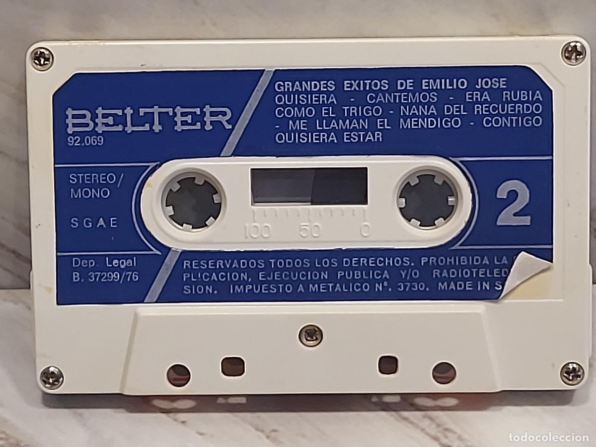 Casetes antiguos: EMILIO JOS&Eacute; / GRANDES &Eacute;XITOS / MC-BELTER-1976 / DE LUJO. - Foto 3