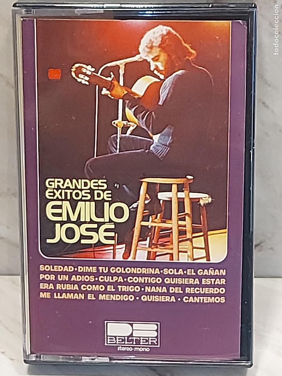 Casetes antiguos: EMILIO JOS&Eacute; / GRANDES &Eacute;XITOS / MC-BELTER-1976 / DE LUJO. - Foto 1