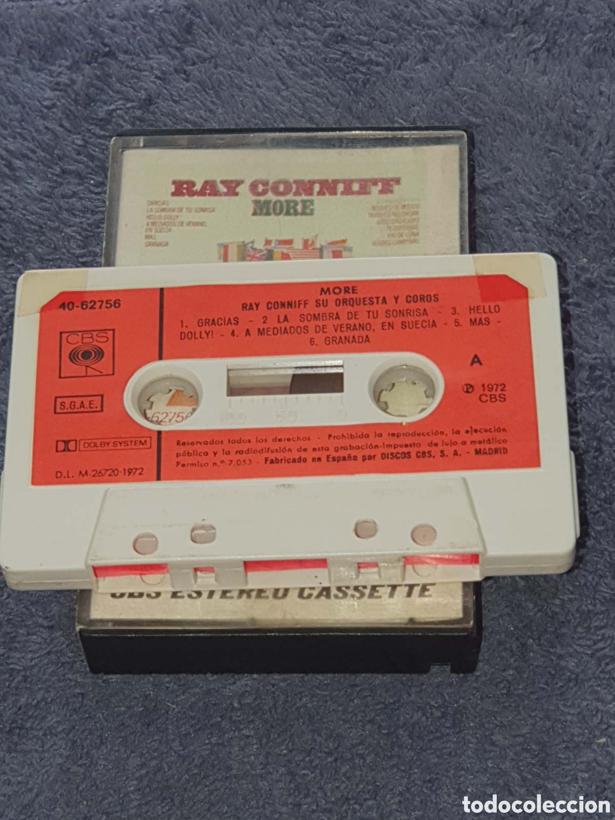 Casetes antiguos: CT5.Cinta, Caset, Ray Conniff - More, 1972, De 2&ordf; Mano. - Foto 2