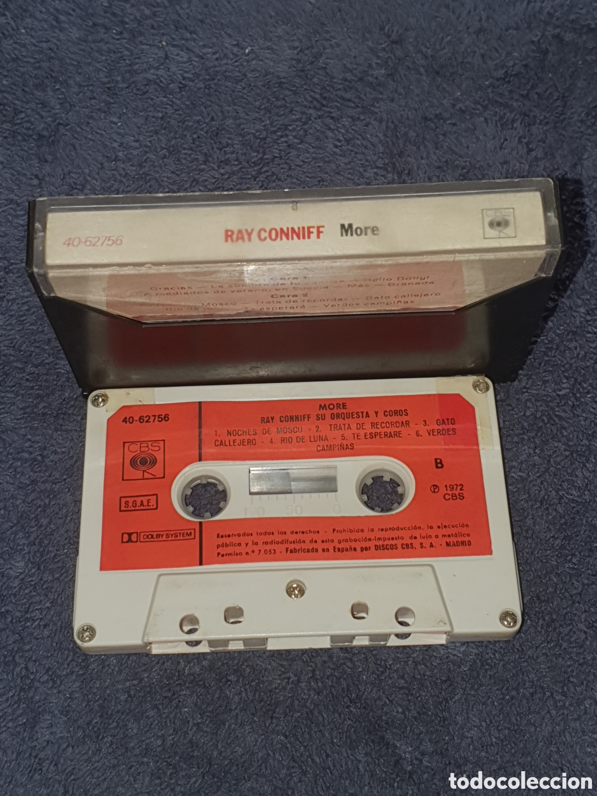 Casetes antiguos: CT5.Cinta, Caset, Ray Conniff - More, 1972, De 2&ordf; Mano. - Foto 3