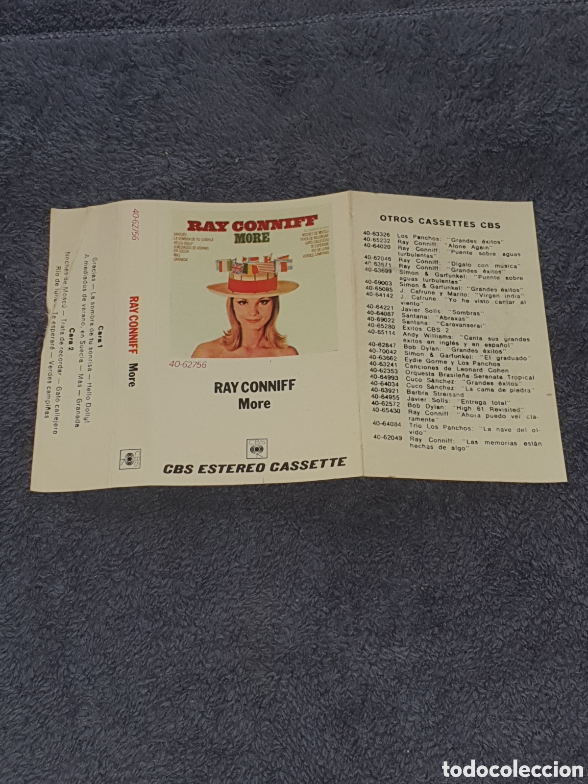 Casetes antiguos: CT5.Cinta, Caset, Ray Conniff - More, 1972, De 2&ordf; Mano. - Foto 4