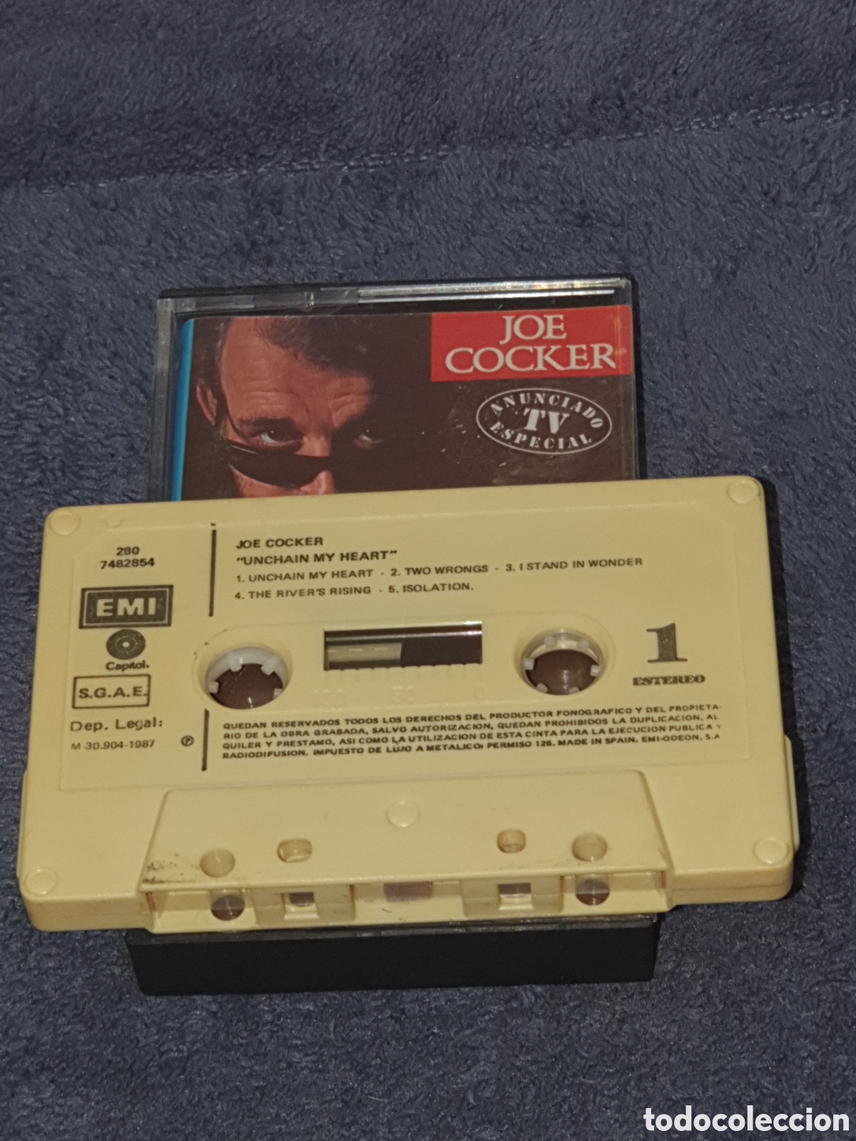Casetes antiguos: CT6. Cinta, Joe Cocker - Unchain My Heart, 1987, Caset, 2&ordf; Mano. - Foto 2