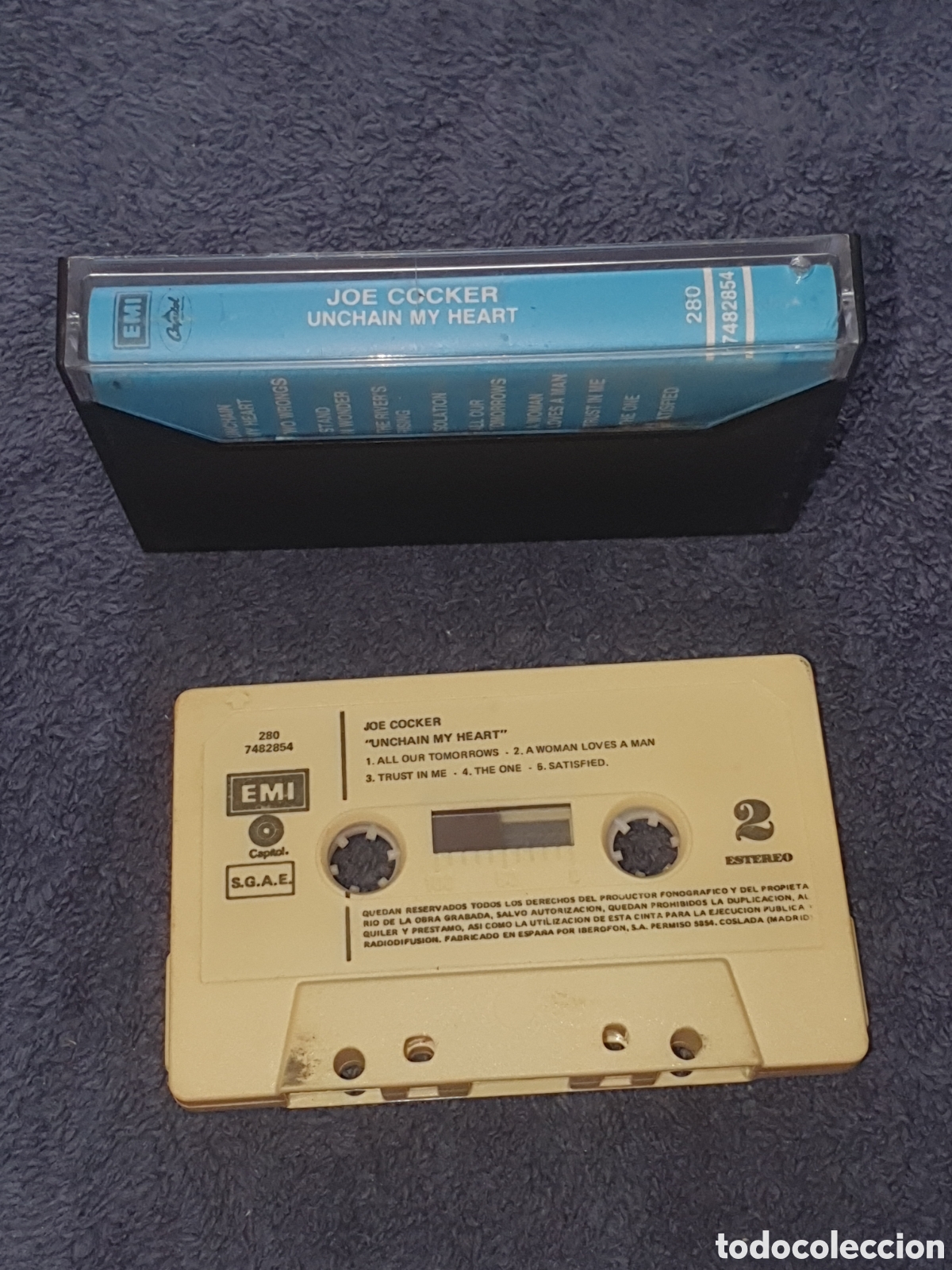 Casetes antiguos: CT6. Cinta, Joe Cocker - Unchain My Heart, 1987, Caset, 2&ordf; Mano. - Foto 3