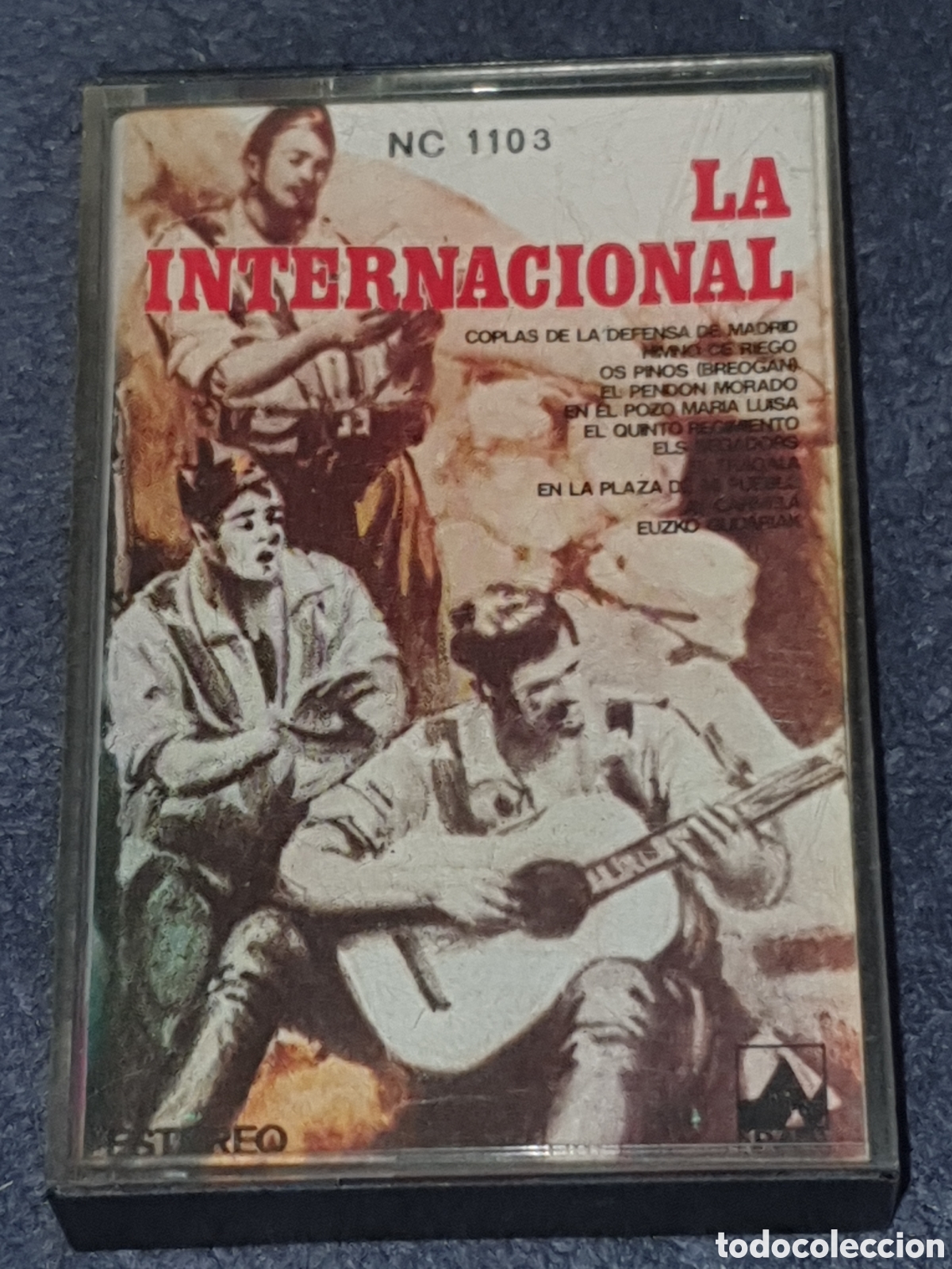 Casetes antiguos: CT6. Cinta, Coro Popular Jabalon - La Internacional, 1977, Caset, 2&ordf; Mano.