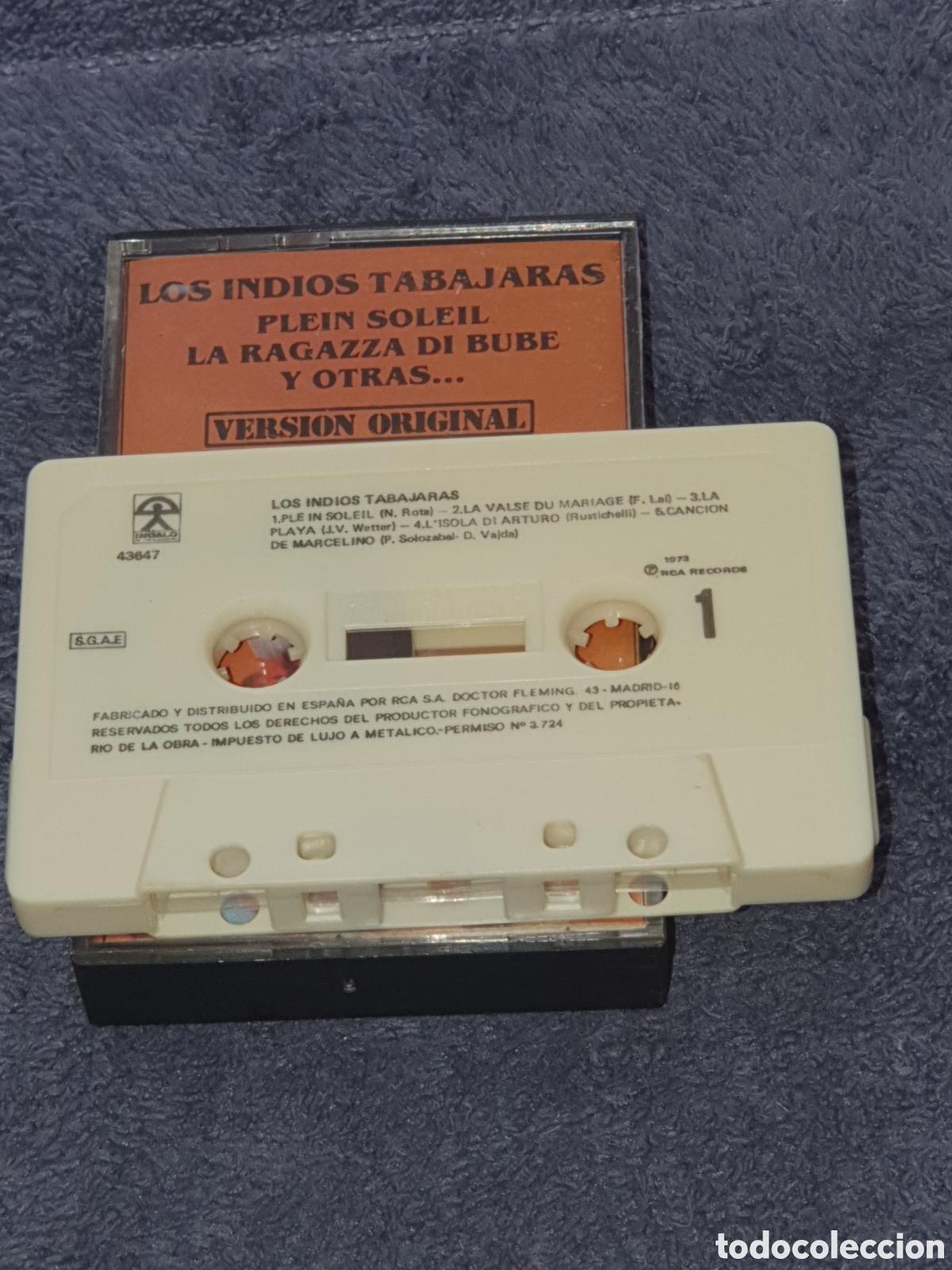 Casetes antiguos: CT6. Cinta, Los Indios Tabajaras, 1973, Caset, 2&ordf; Mano. - Foto 2