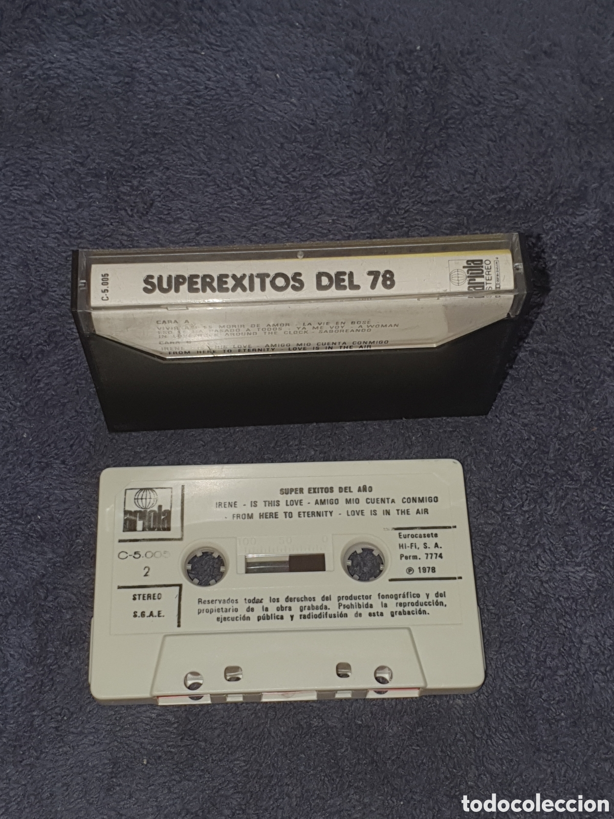 Casetes antiguos: CT7.Cinta, Caset, Super &Eacute;xitos Del 78, De 2&ordf; Mano. - Foto 4