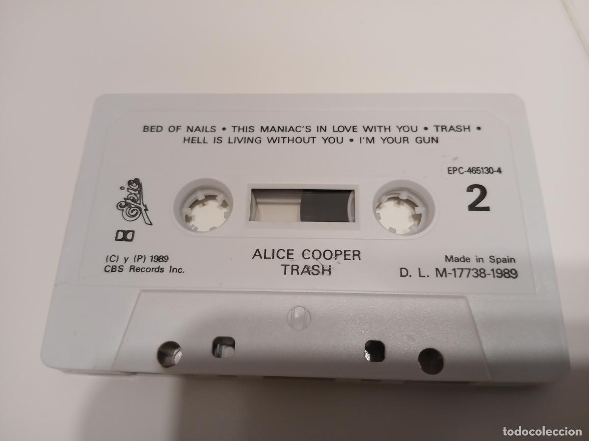 Casetes antiguos: ALICE COOPER -TRASH- (1989) CASSETTE - Foto 2