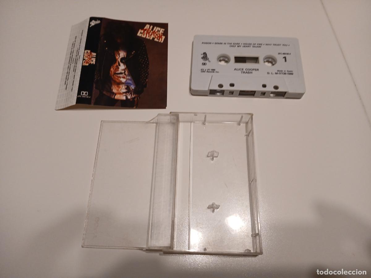 Casetes antiguos: ALICE COOPER -TRASH- (1989) CASSETTE - Foto 5