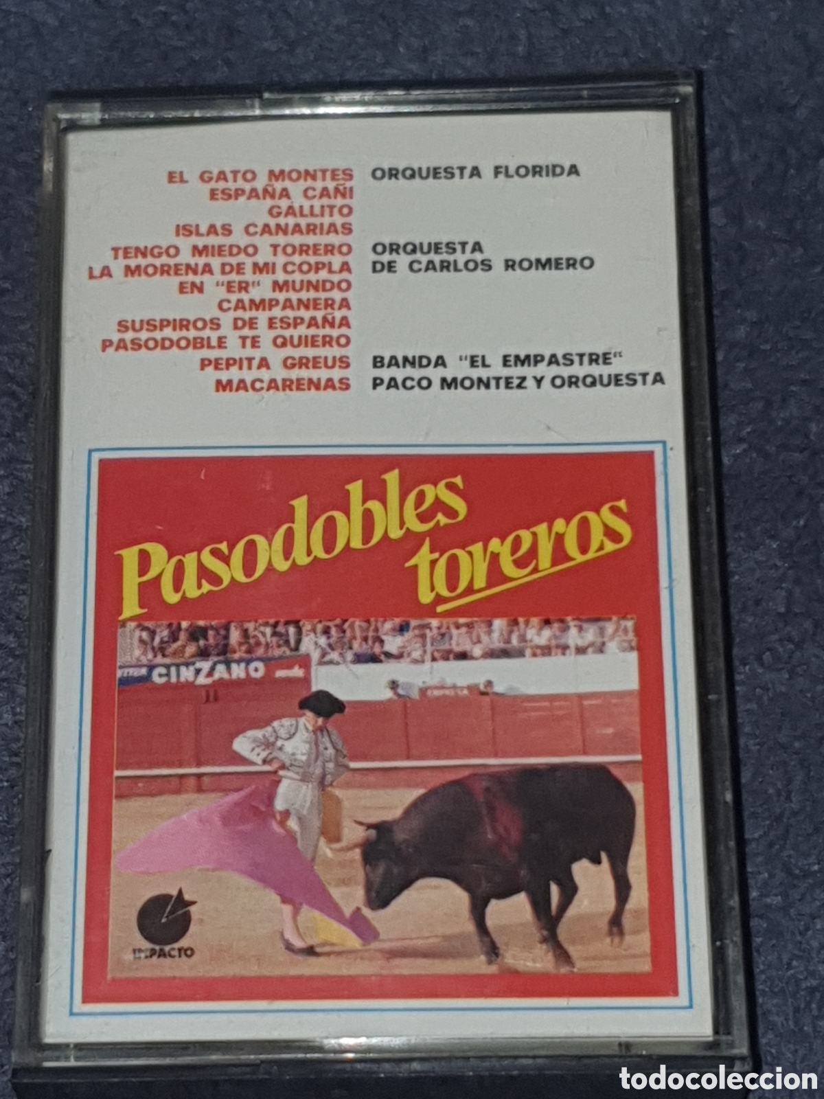 Cassetes antigas: CT7. Cinta, Pasodobles Toreros, Caset, 1976, De 2&ordf; Mano.