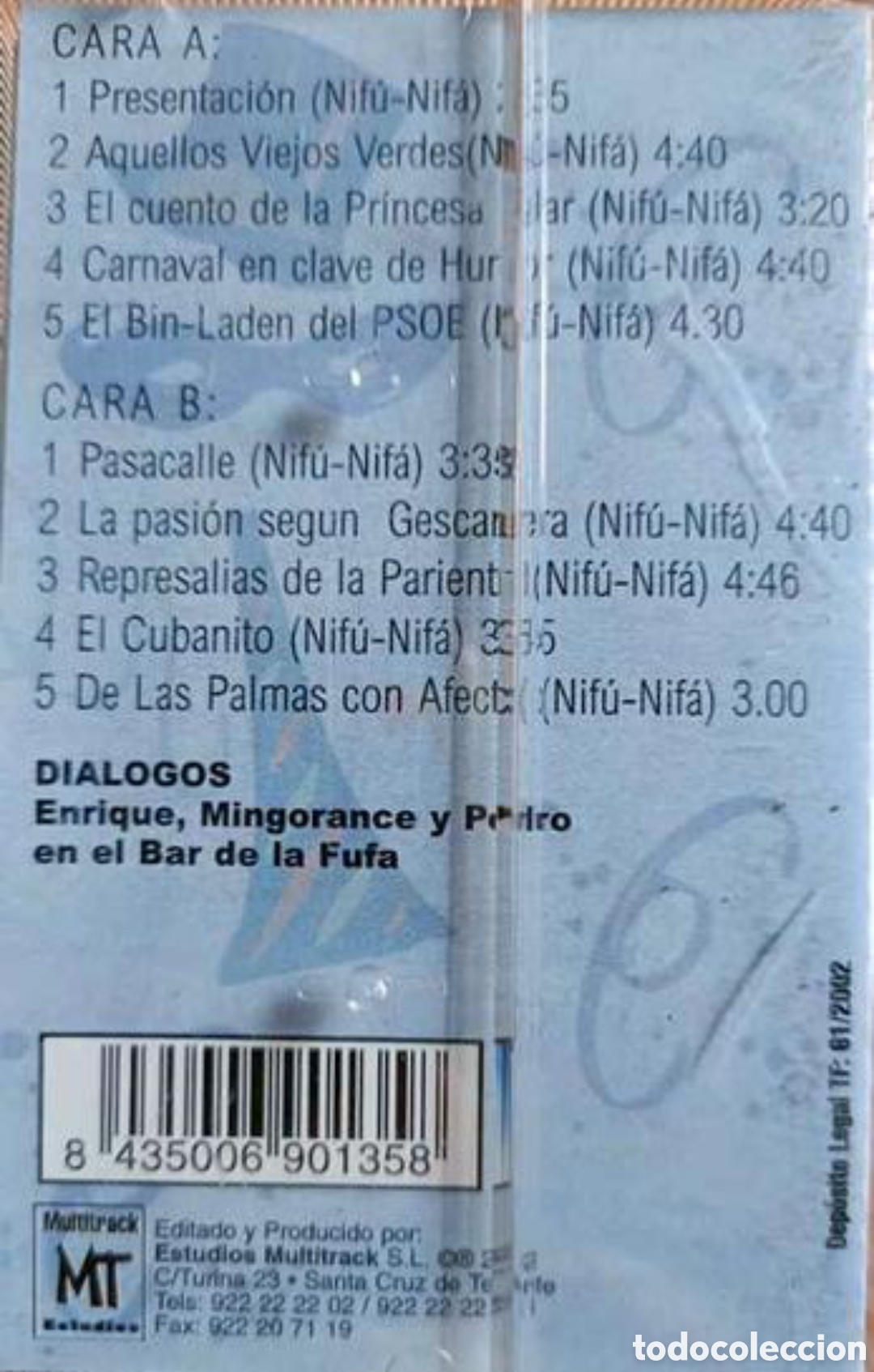 Casetes antiguos: Cassette Nif&uacute; Nif&aacute; 2002 - Foto 2