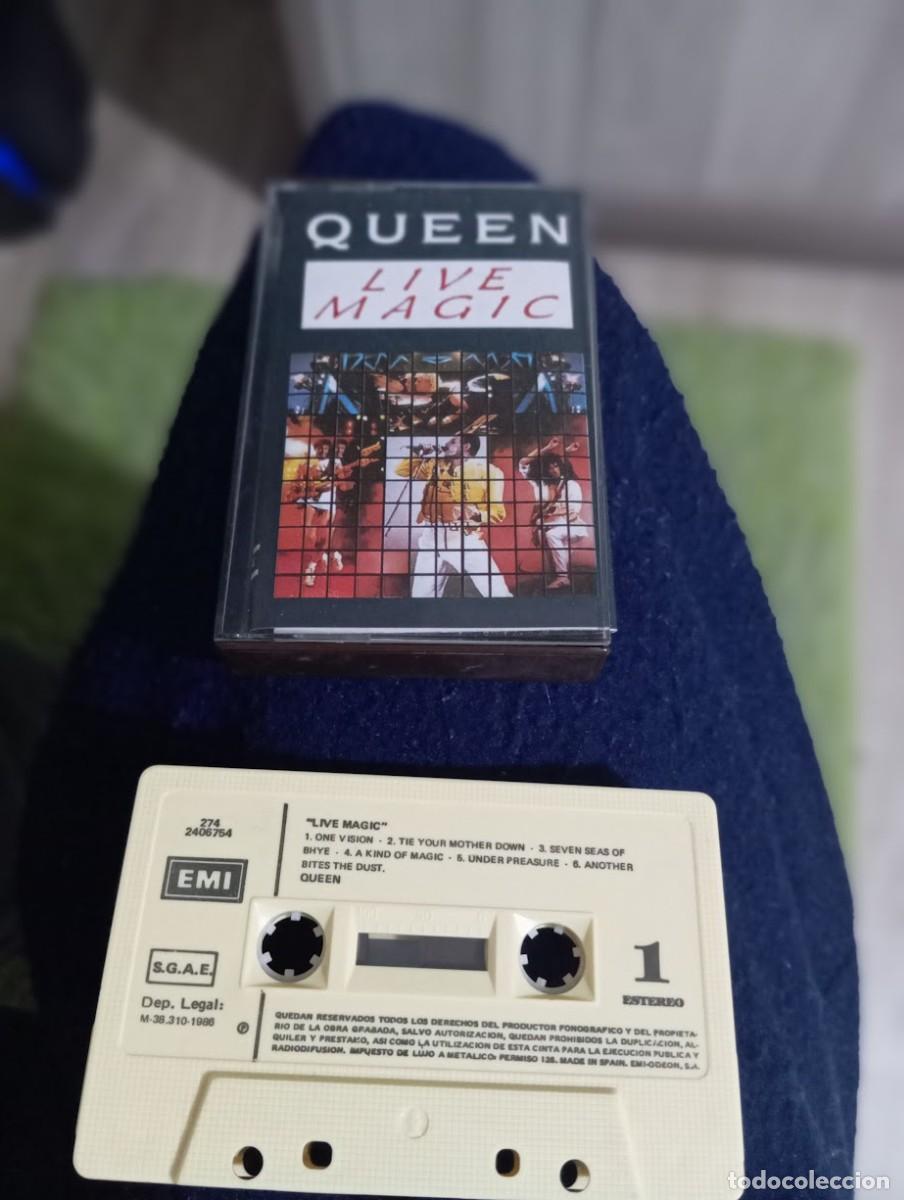 Casetes antiguos: CASETE QUEEN / LIVE MAGIC / ESPA&Ntilde;A 1986 - Foto 1