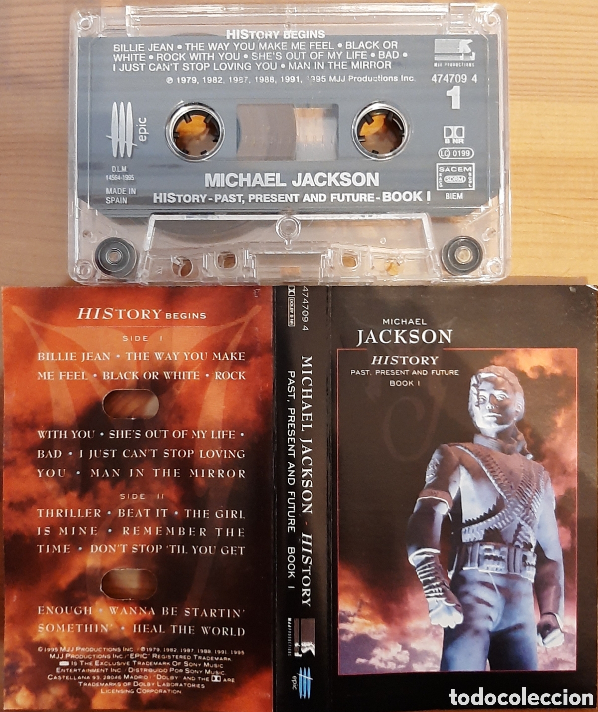 Casetes antiguos: MICHAEL JACKSON &rdquo; PAST, PRESENT...&rdquo; BOOK I CASETE - Foto 1