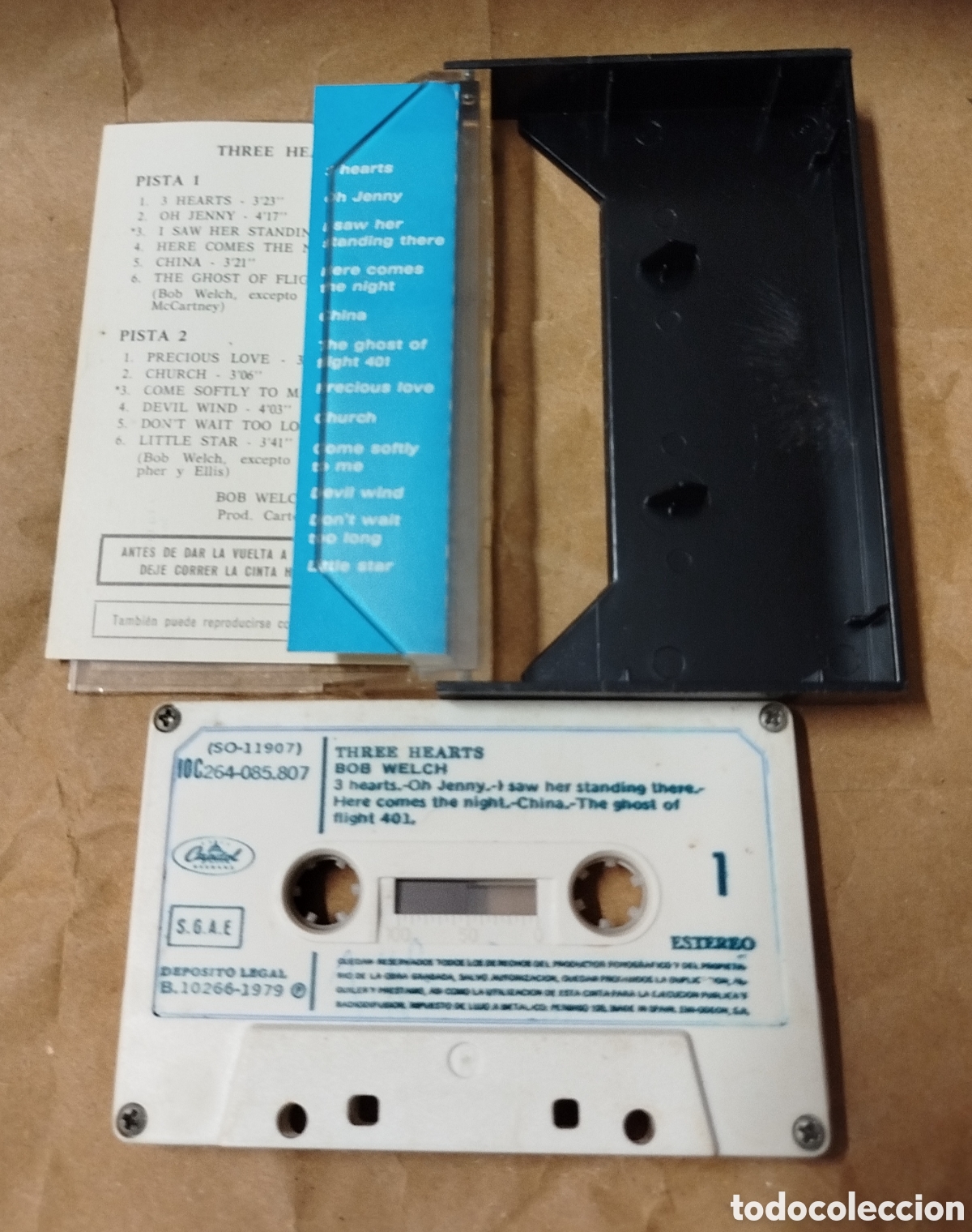 Casetes antiguos: Bob Welch - Three Hearts. CASSETTE - Foto 2