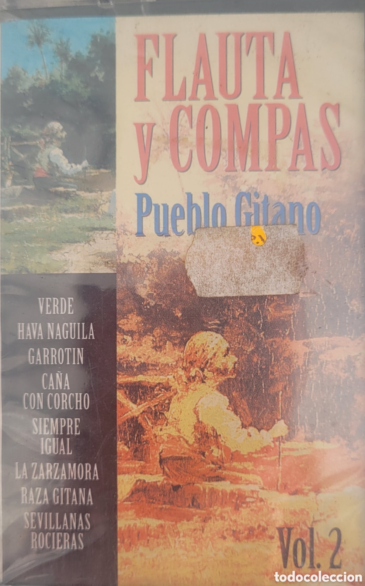 Casetes antiguos: FLAUTA Y COMPAS PUEBLO GITANO CASSETTE - Foto 1