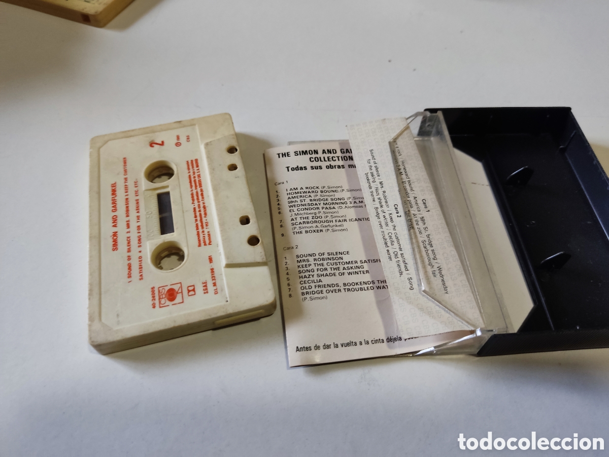 Casetes antiguos: Cinta caset Simon and Garfunkel collection - Foto 3