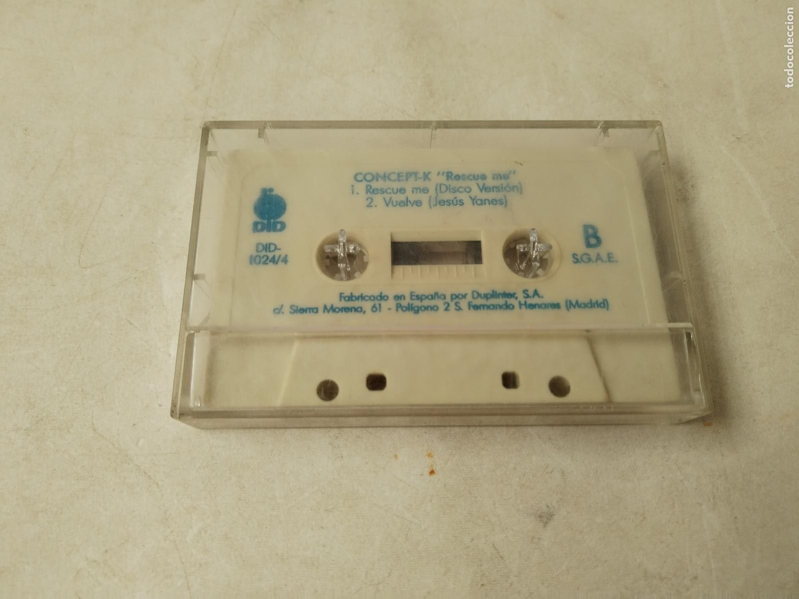 Casetes antiguos: Concept K &ndash; Rescue Me | cinta cassette - c149 - Foto 2