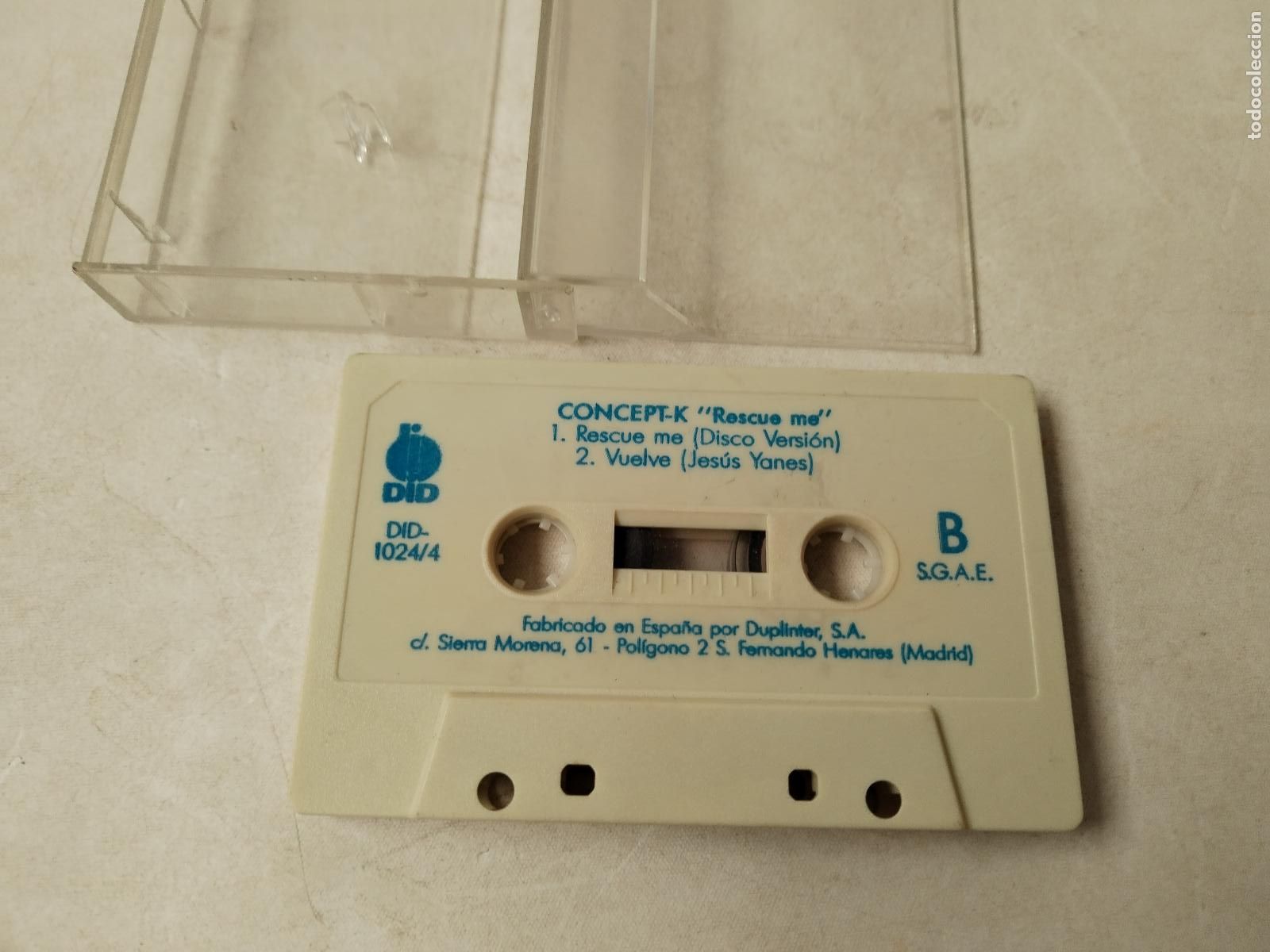 Casetes antiguos: Concept K &ndash; Rescue Me | cinta cassette - c149 - Foto 4