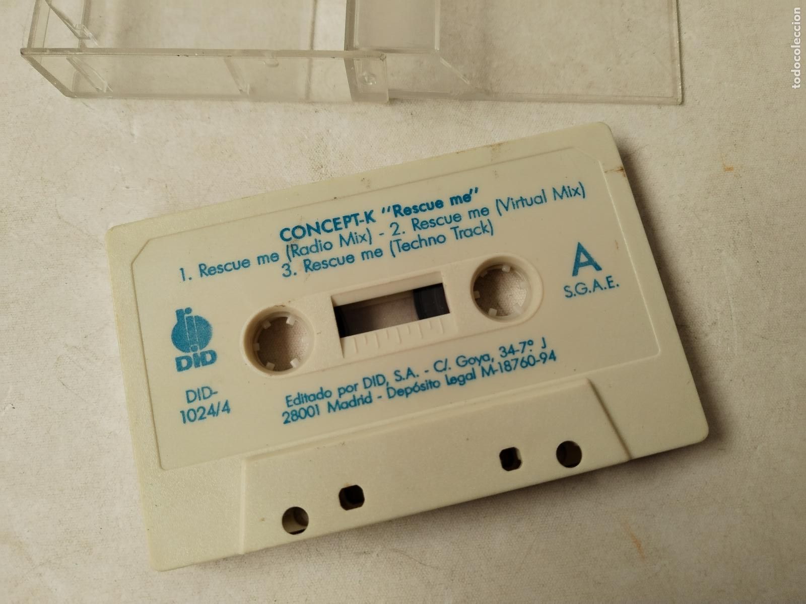Casetes antiguos: Concept K &ndash; Rescue Me | cinta cassette - c149 - Foto 1