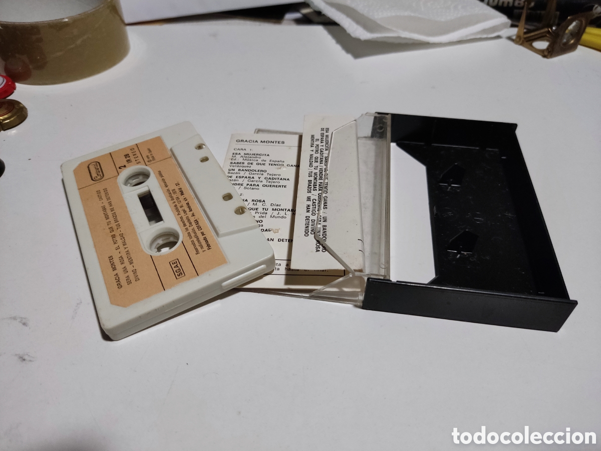 Casetes antiguos: Cinta caset Gracia montes - Foto 3
