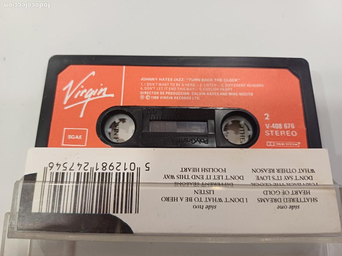 Casetes antiguos: JOHNNY HATES/JAZZ/CASETE. - Foto 2