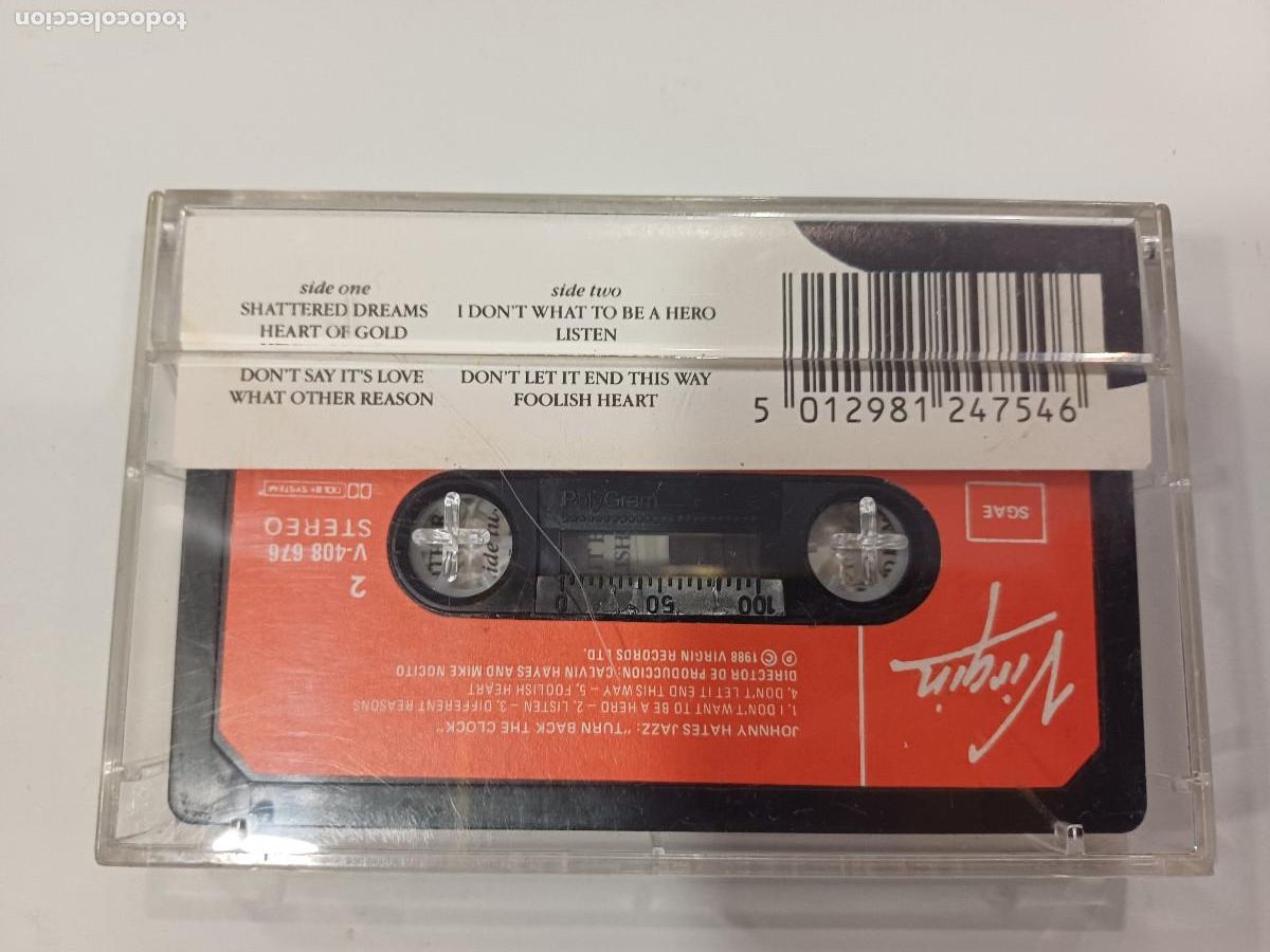 Casetes antiguos: JOHNNY HATES/JAZZ/CASETE. - Foto 3