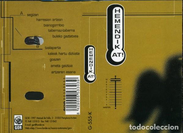 Cassettes Anciennes: HEMENDIK AT! - HEMENDIK AT!K CASSETTE 1997 MUY RARO!! EURO HOUSE