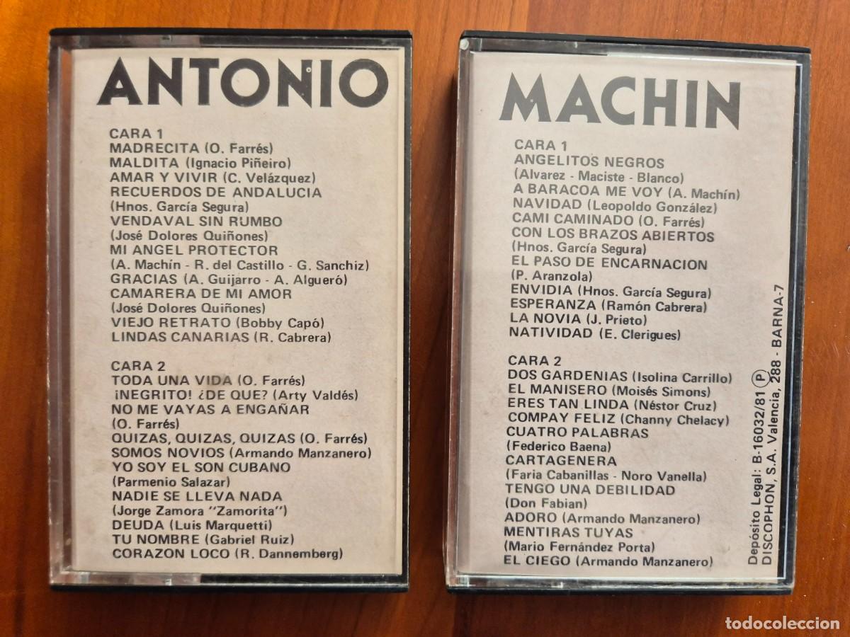 Casetes antiguos: Dos cintas de cassette de Antonio Machin - Foto 1