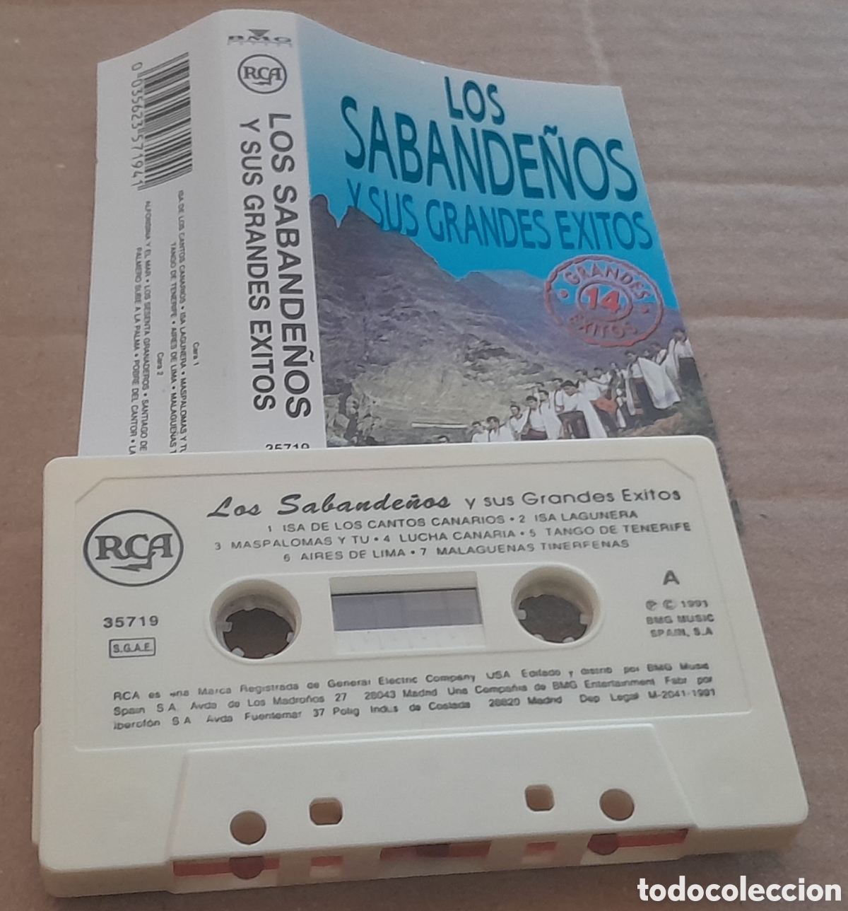 Casetes antiguos: LOS SABANDE&Ntilde;OS Y SUS GRANDES EXITOS - Foto 1