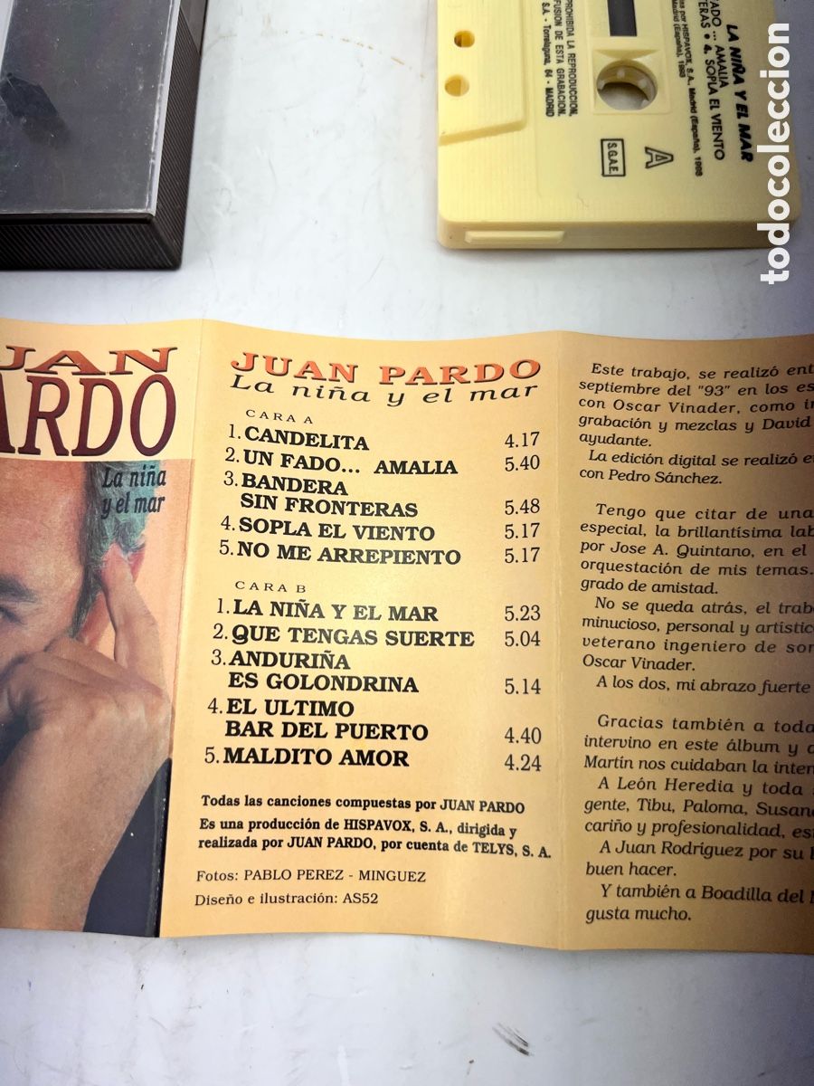 Casetes antiguos: JUAN PARDO - la ni&ntilde;a y el mar - Foto 2
