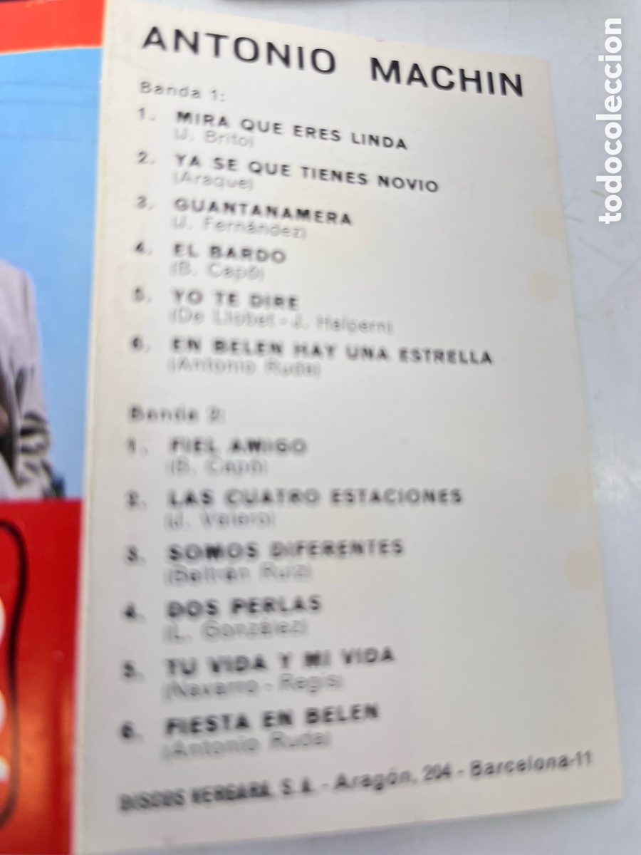 Casetes antiguos: ANTONIO MACHIN- 1971 - Foto 2