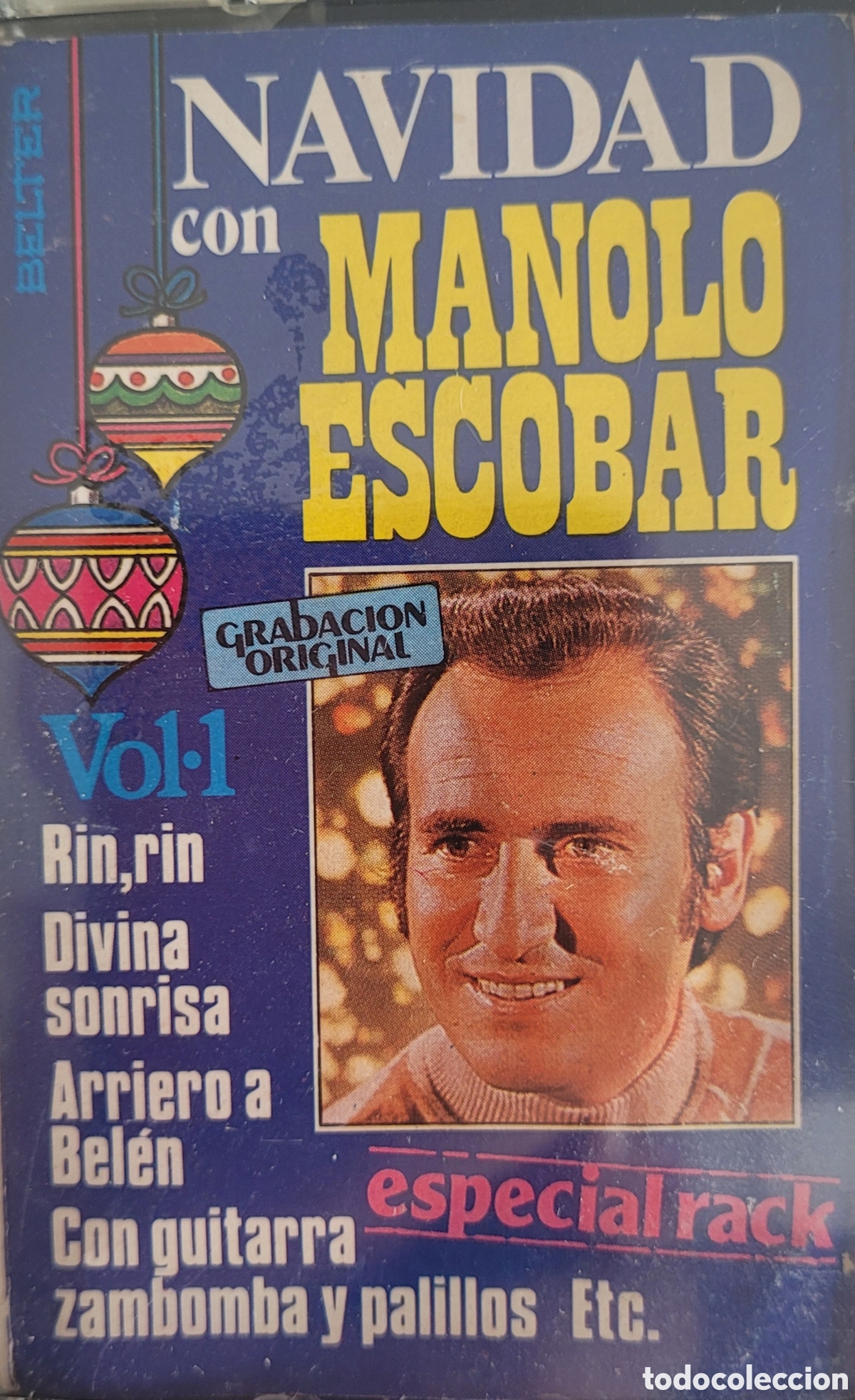 Casetes antiguos: MANOLO ESCOBAR NAVIDAD CON CASSETTE - Foto 1