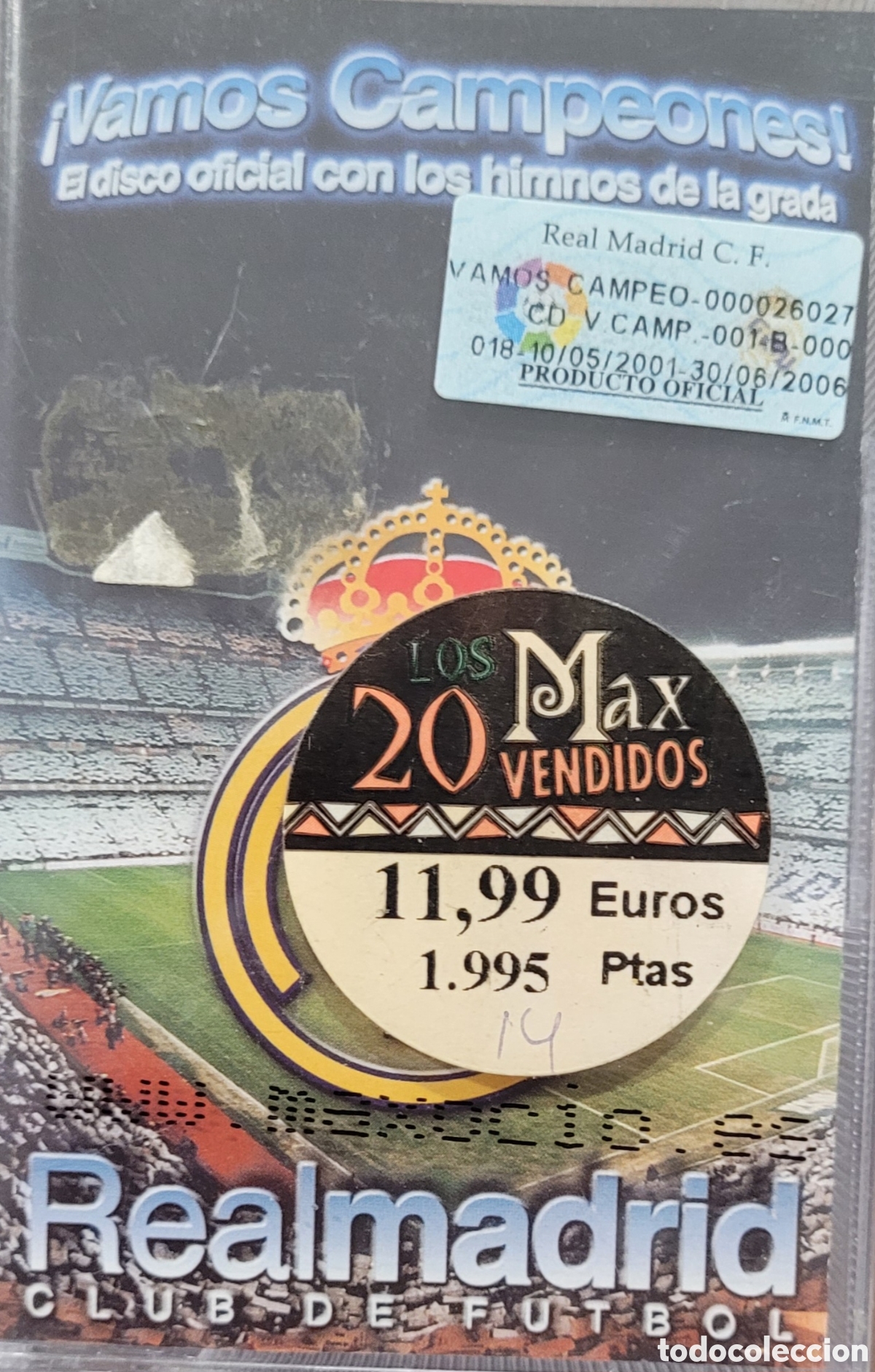 Casetes antiguos: REAL MADRID VAMOS CAMPEONES - Foto 1