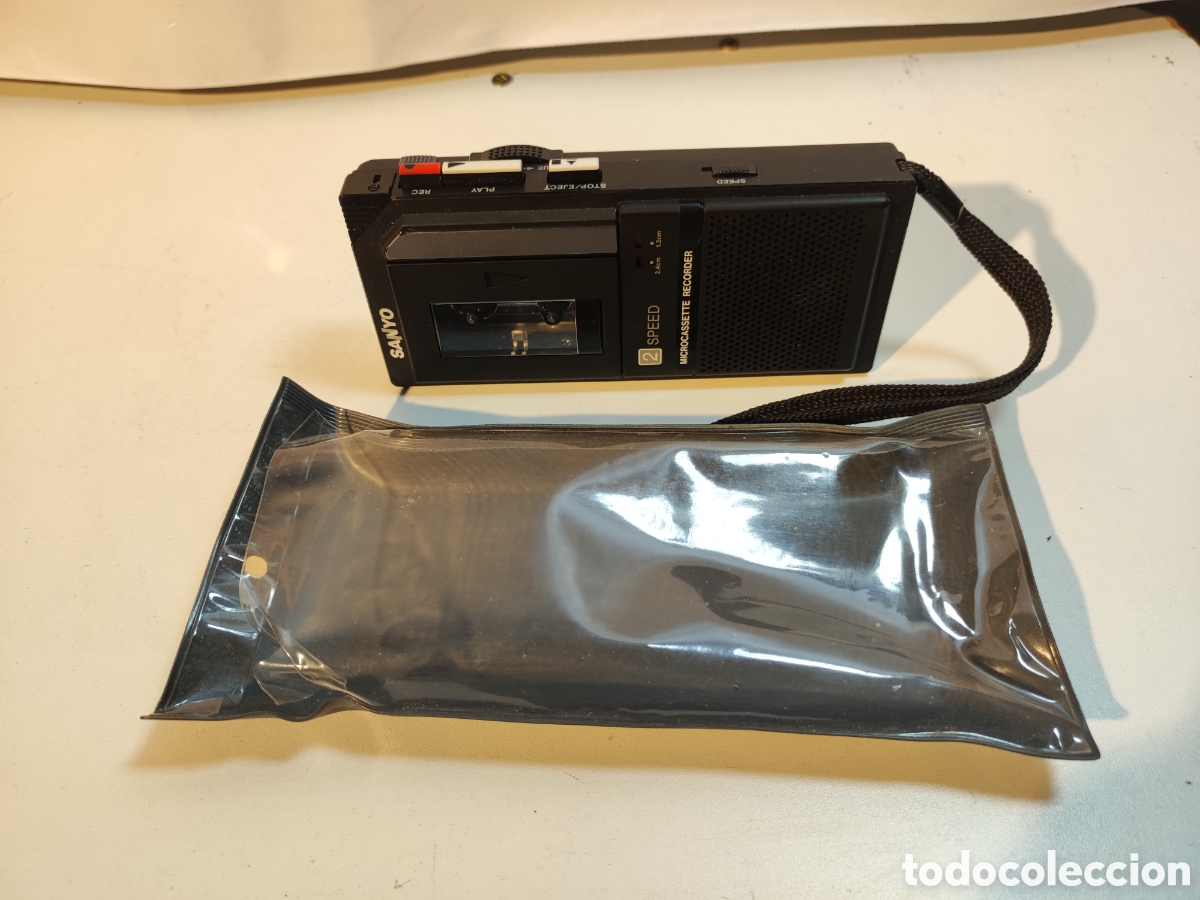 Casetes antiguos: Microcasette recorder Sanyo - Foto 2