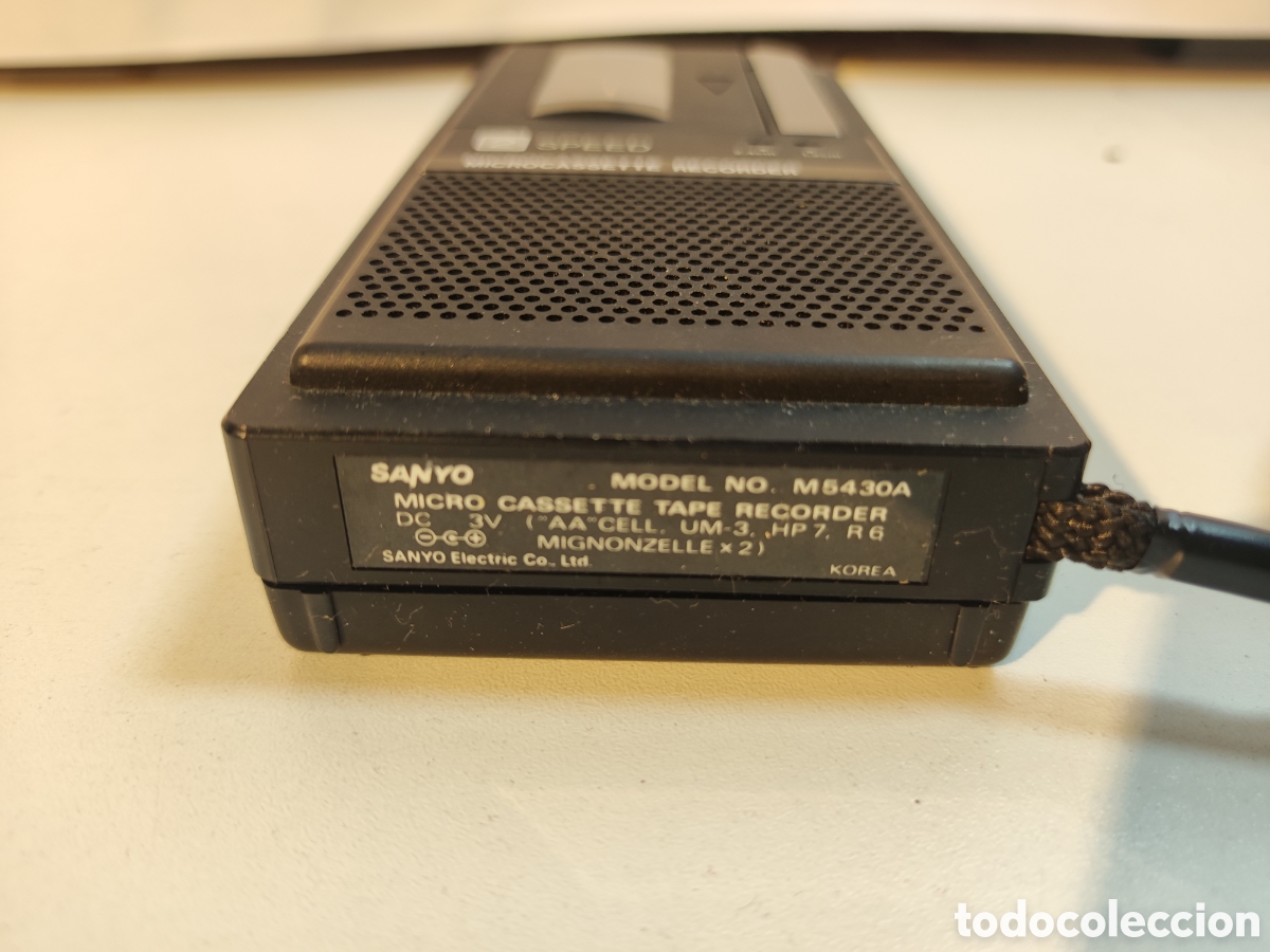 Casetes antiguos: Microcasette recorder Sanyo - Foto 6