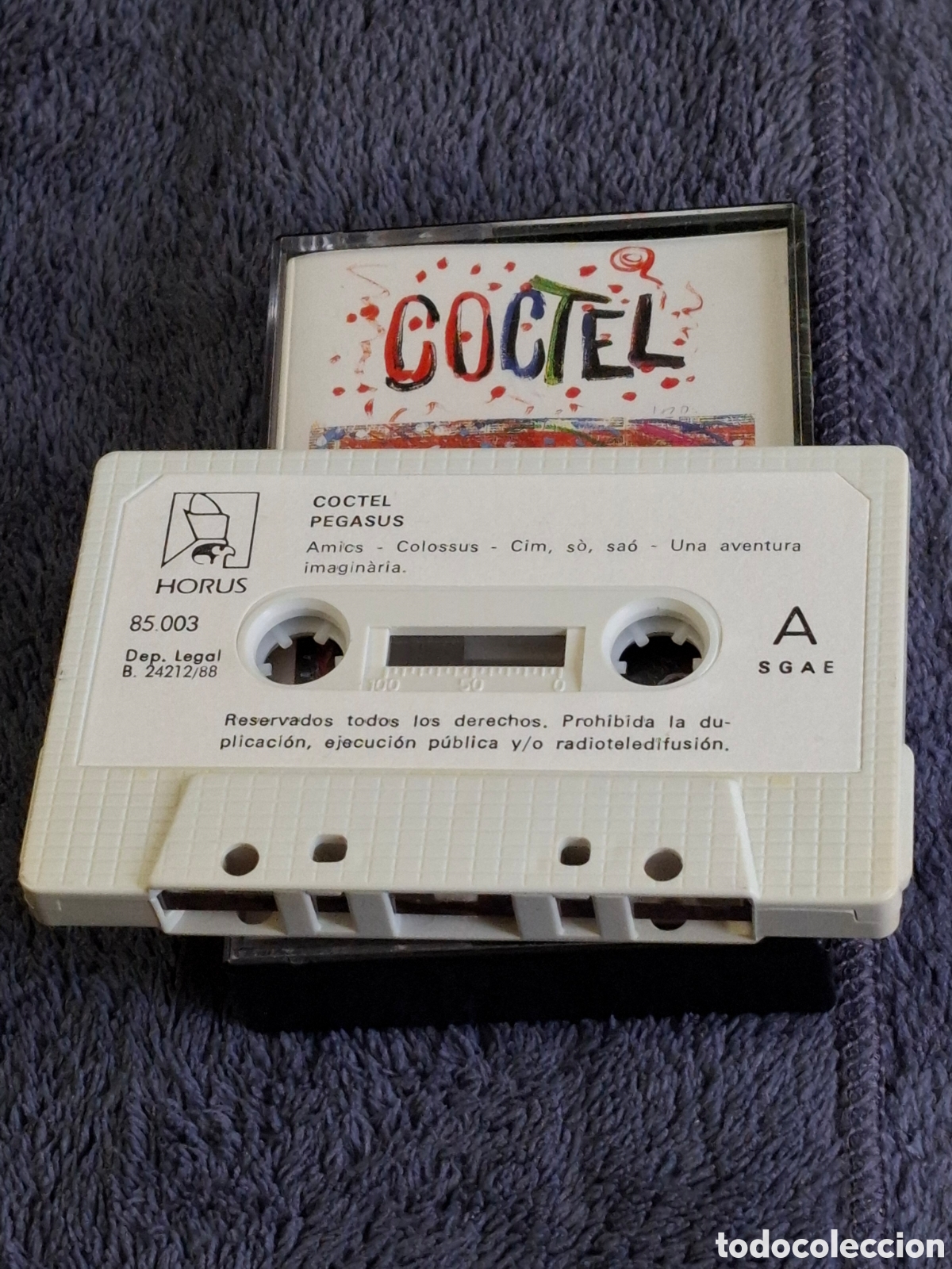 Casetes antiguos: CT12. Pegasus - C&oacute;ctel, 1988, De 2&ordf; Mano. - Foto 3
