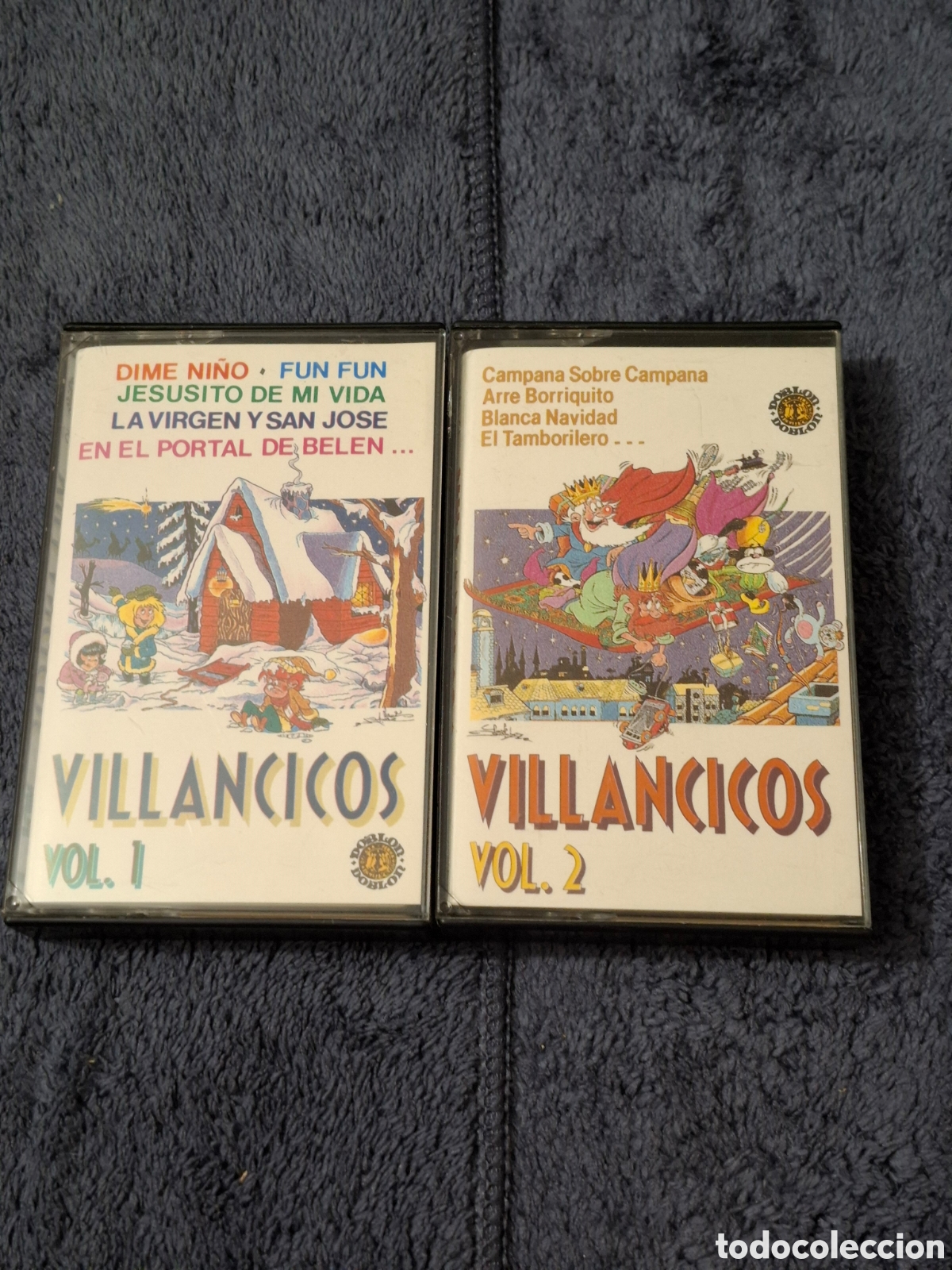 Casetes antiguos: CT12. 2 Cintas, Casets, Villancicos, Vol.1 Y 2, Del, 1988, De 2&ordf; Mano.