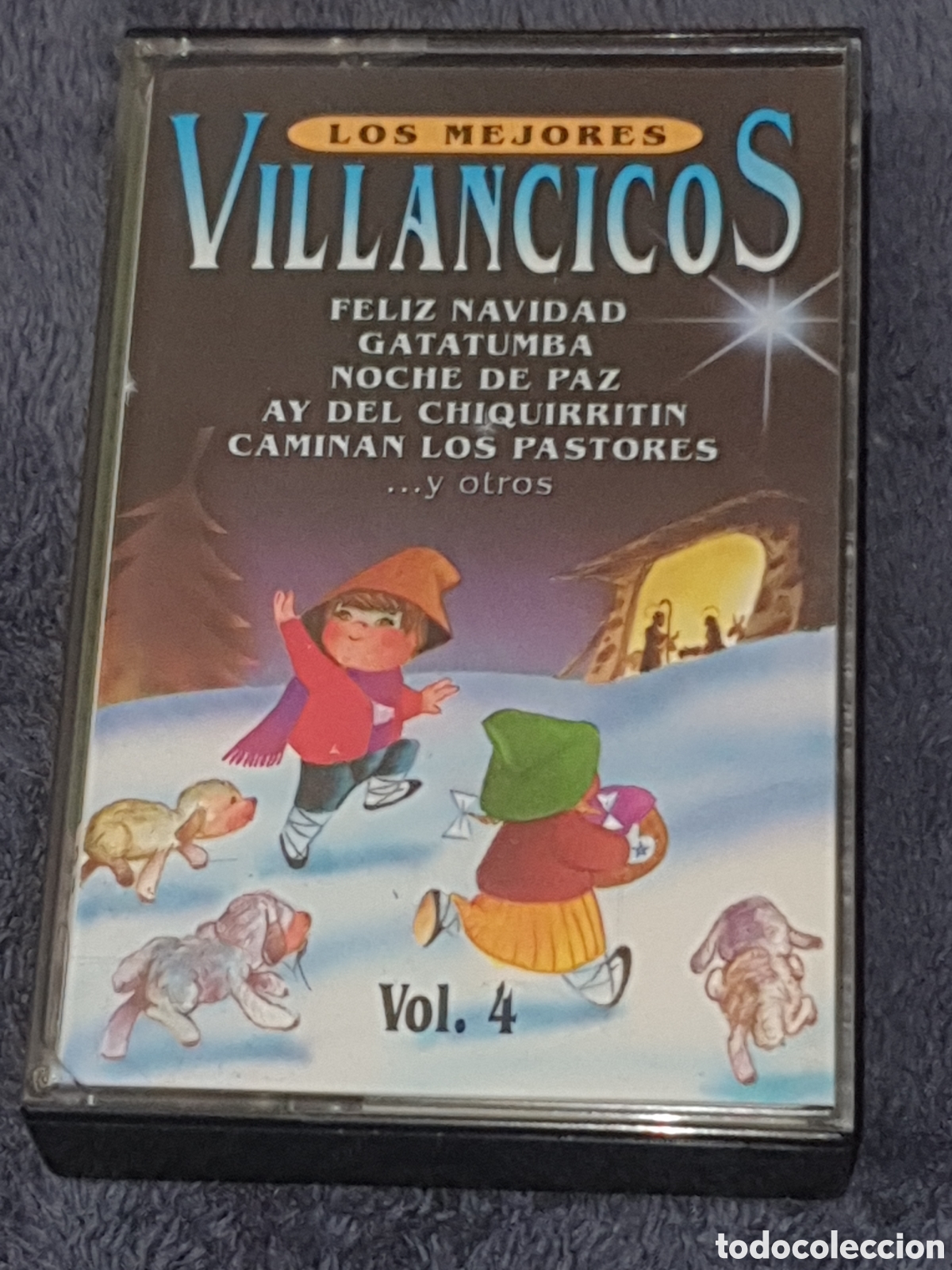 Casetes antiguos: CT-12. Los Mejores Villancicos Vol.4, Coro Infantil Los Campanilleros, De 1992, De 2&ordf; Mano.