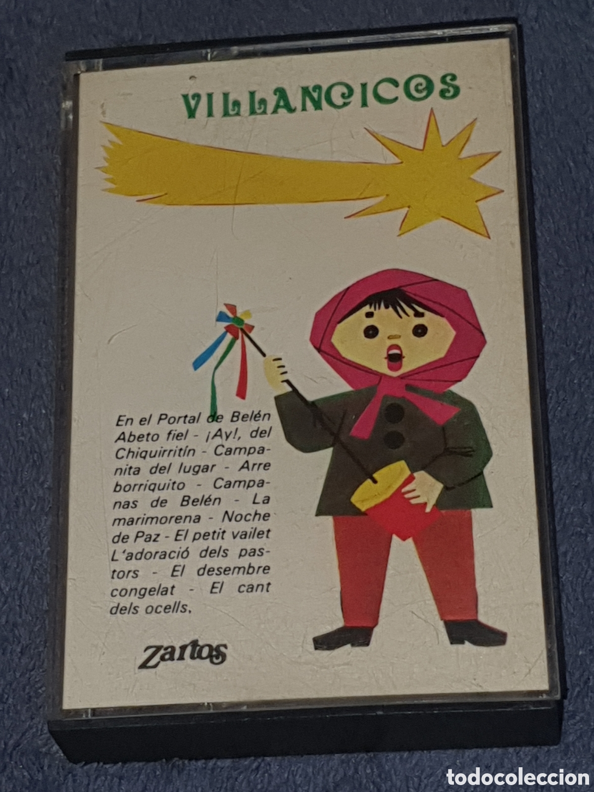 Casetes antiguos: CT-12. Villancicos - Feliz Navidad, Escolania Del Templo Del Tibidabo, 1974, De 2&ordf; Mano.